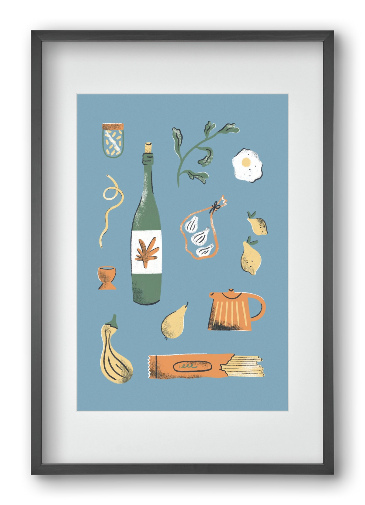 Kitchen Chaos, 40x60 cm (30x45 cm), Fekete keret, paszpartuval