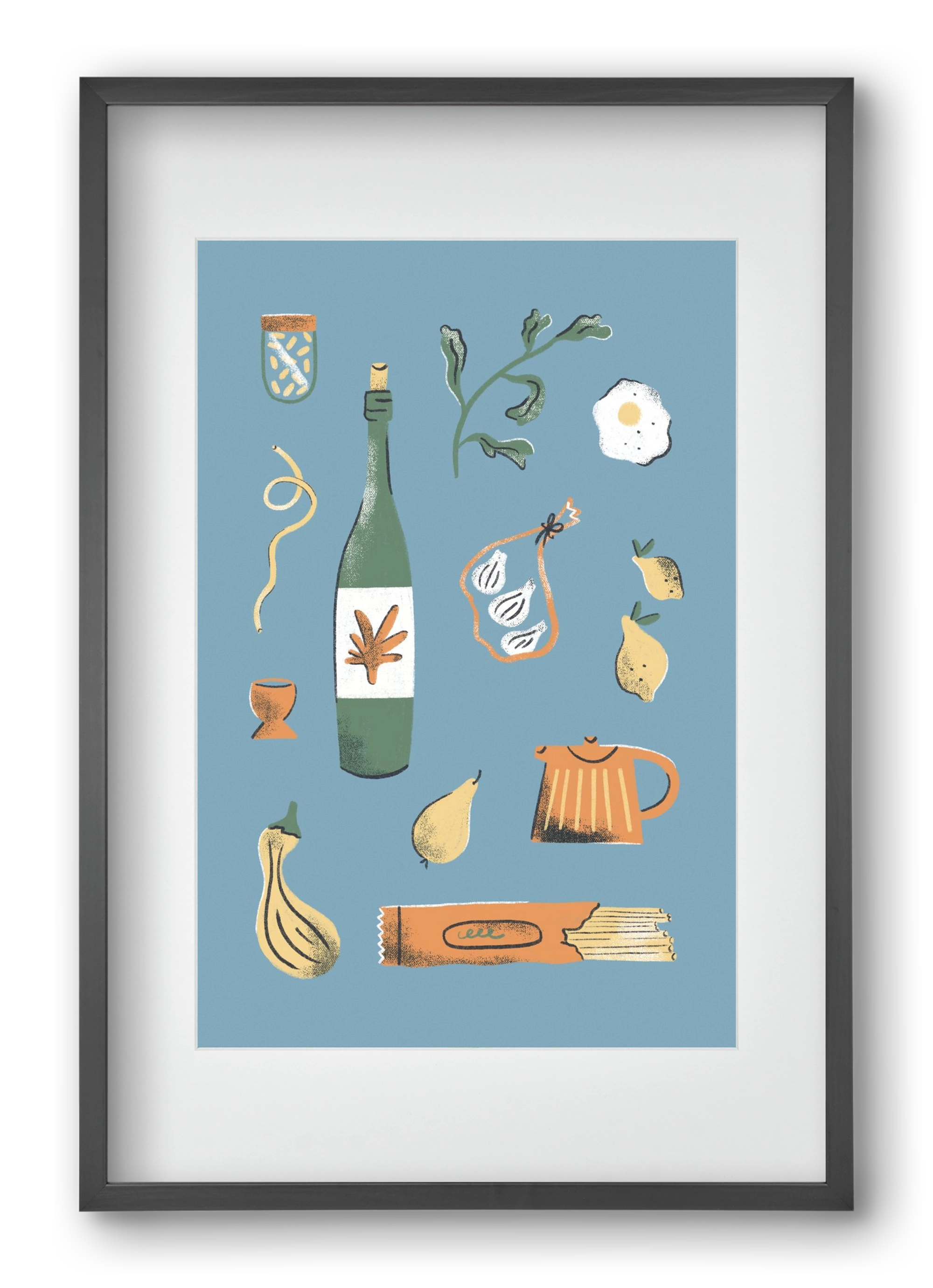 Kitchen Chaos, 40x60 cm (30x45 cm), Fekete keret, paszpartuval