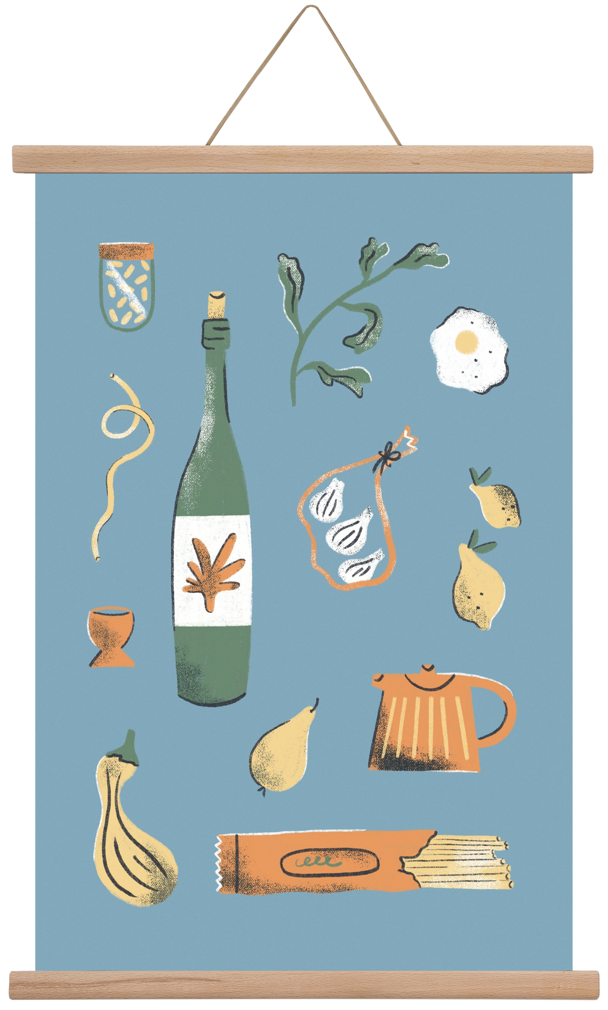 Kitchen Chaos, 40x60 cm (40x60 cm), Tölgy akasztó