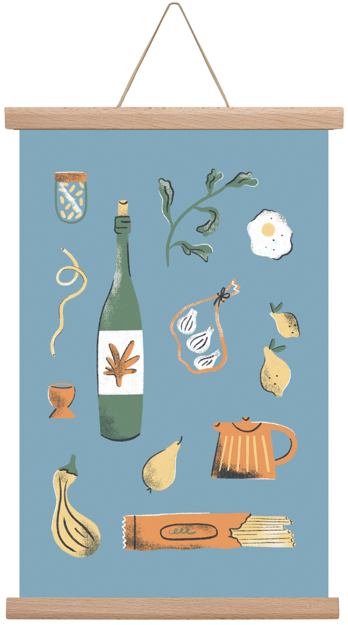 Kitchen Chaos, 30x45 cm (30x45 cm), Tölgy akasztó