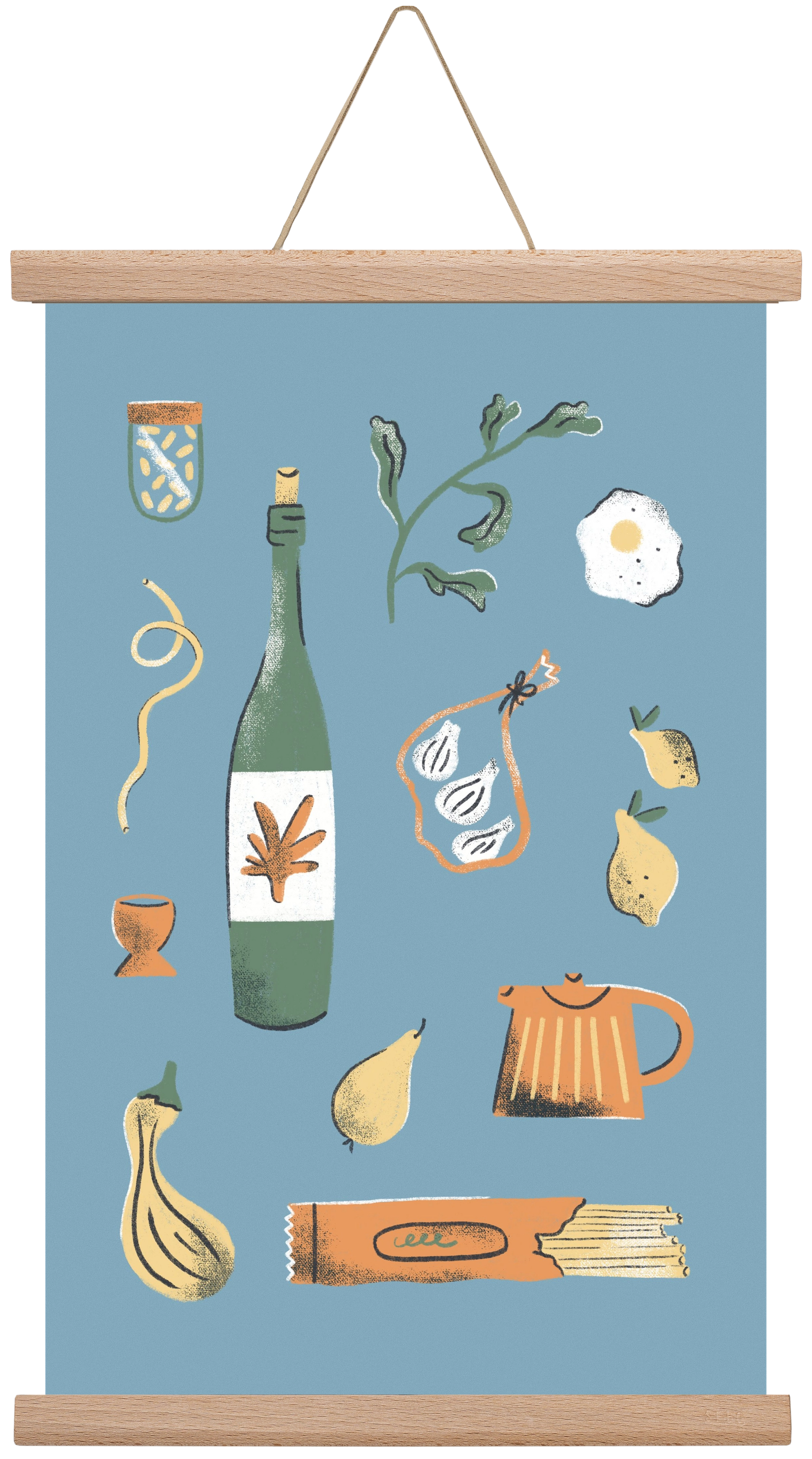 Kitchen Chaos, 30x45 cm (30x45 cm), Tölgy akasztó