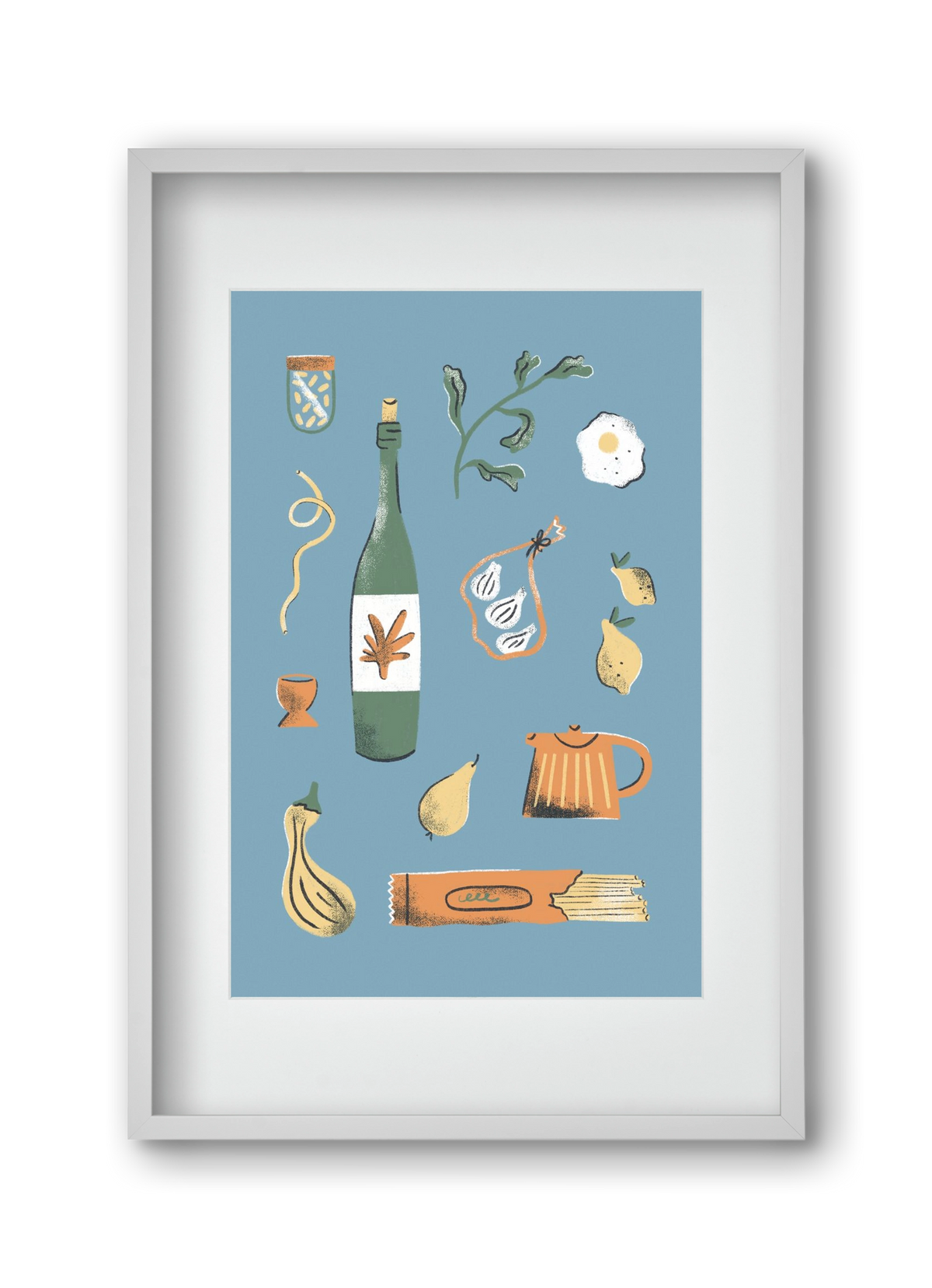 Kitchen Chaos, 30x45 cm (20x30 cm), Fehér keret, paszpartuval