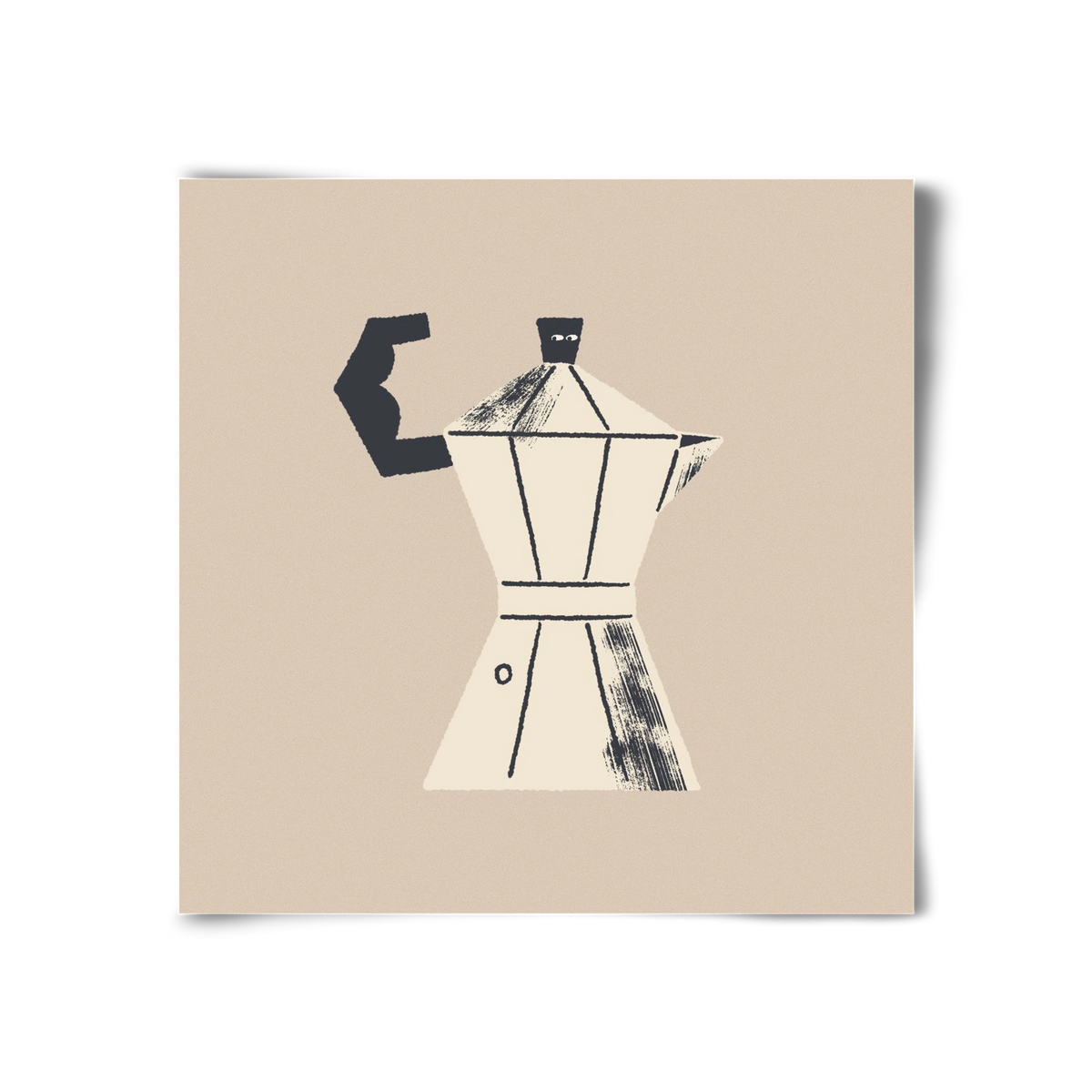 Strong Coffee, 30x30 cm, Keret nélkül