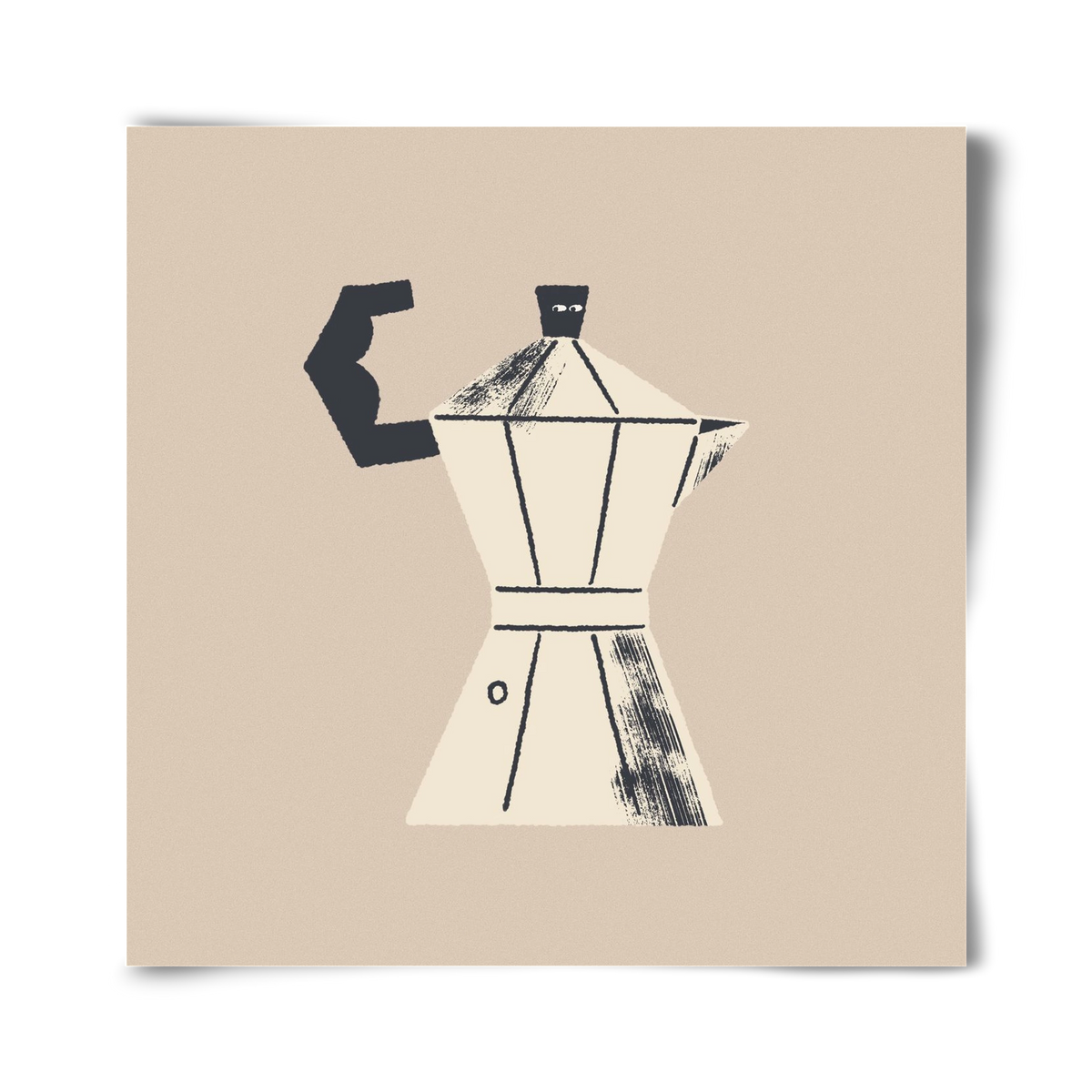 Strong Coffee, 40x40 cm, Keret nélkül