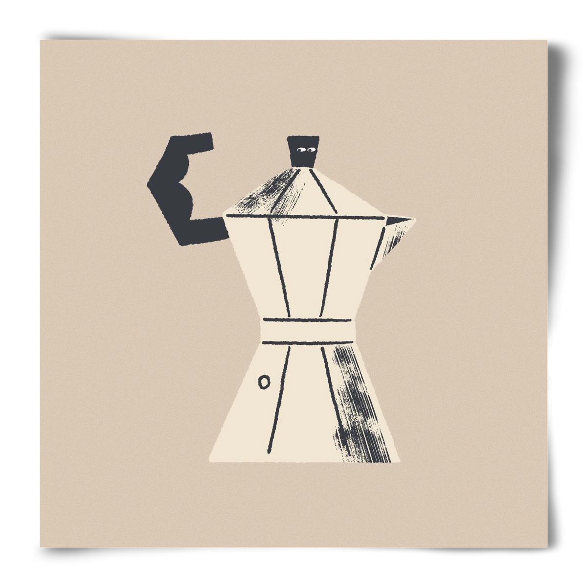 Strong Coffee, 50x50 cm, Keret nélkül