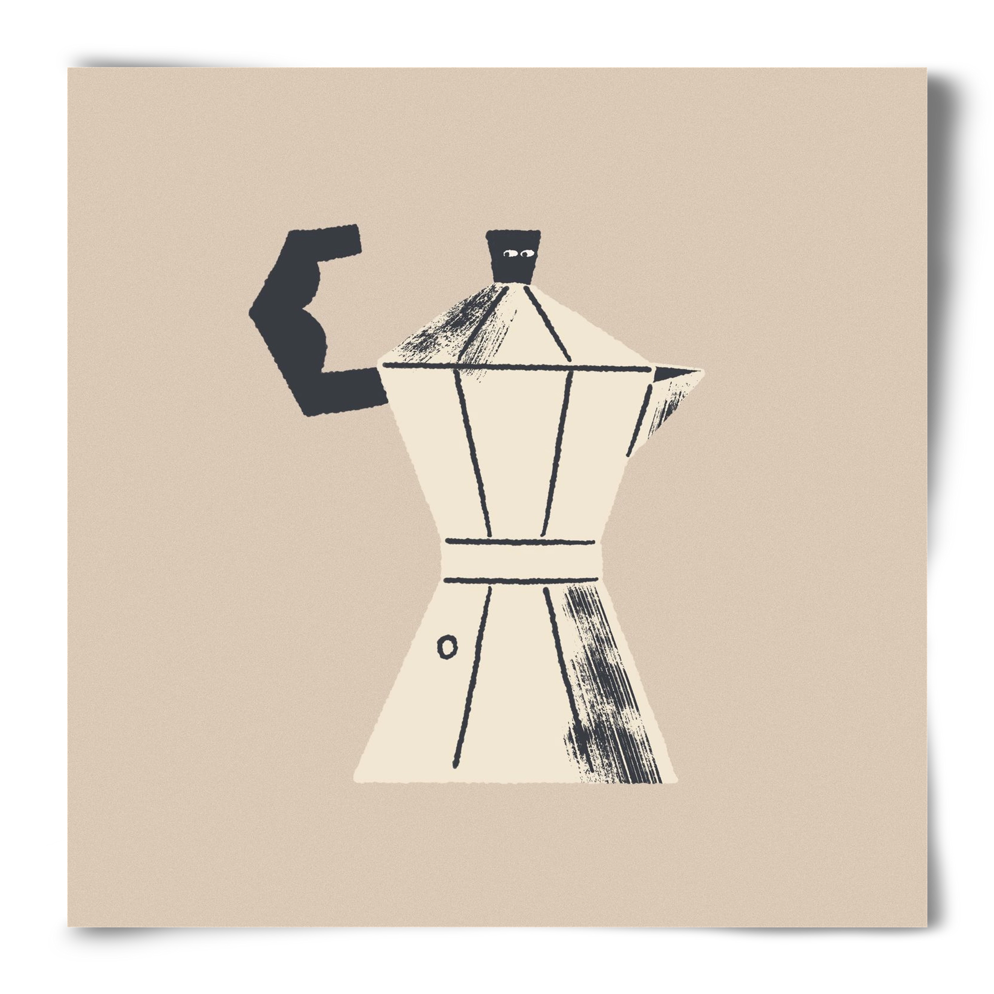 Strong Coffee, 50x50 cm, Keret nélkül
