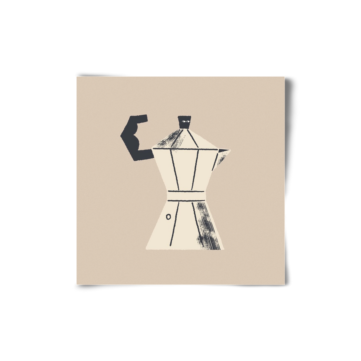 Strong Coffee, 20x20 cm, Keret nélkül