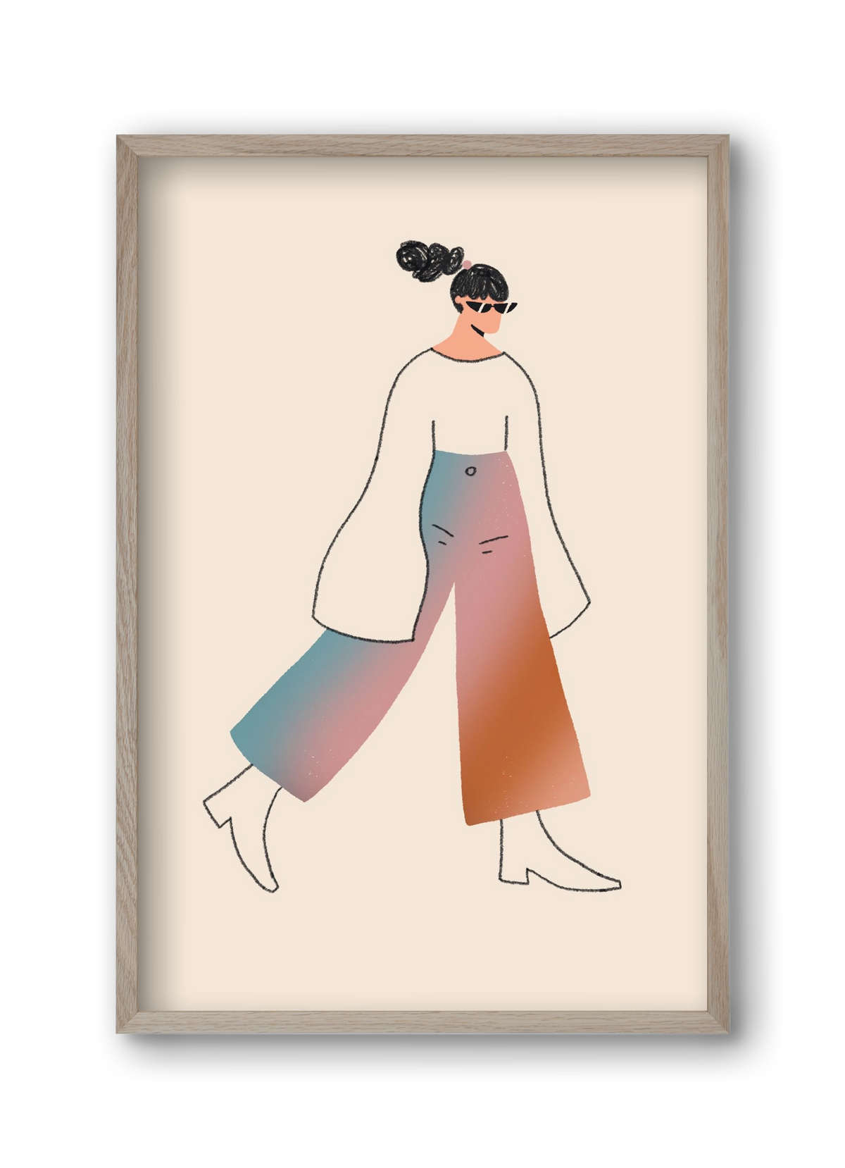 Be Bold, 30x45 cm (30x45 cm), Tölgy keret