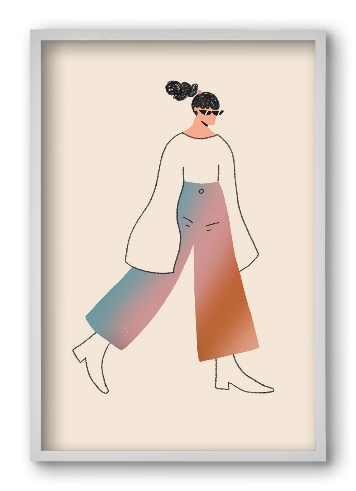 Be Bold, 40x60 cm (40x60 cm), Fehér keret