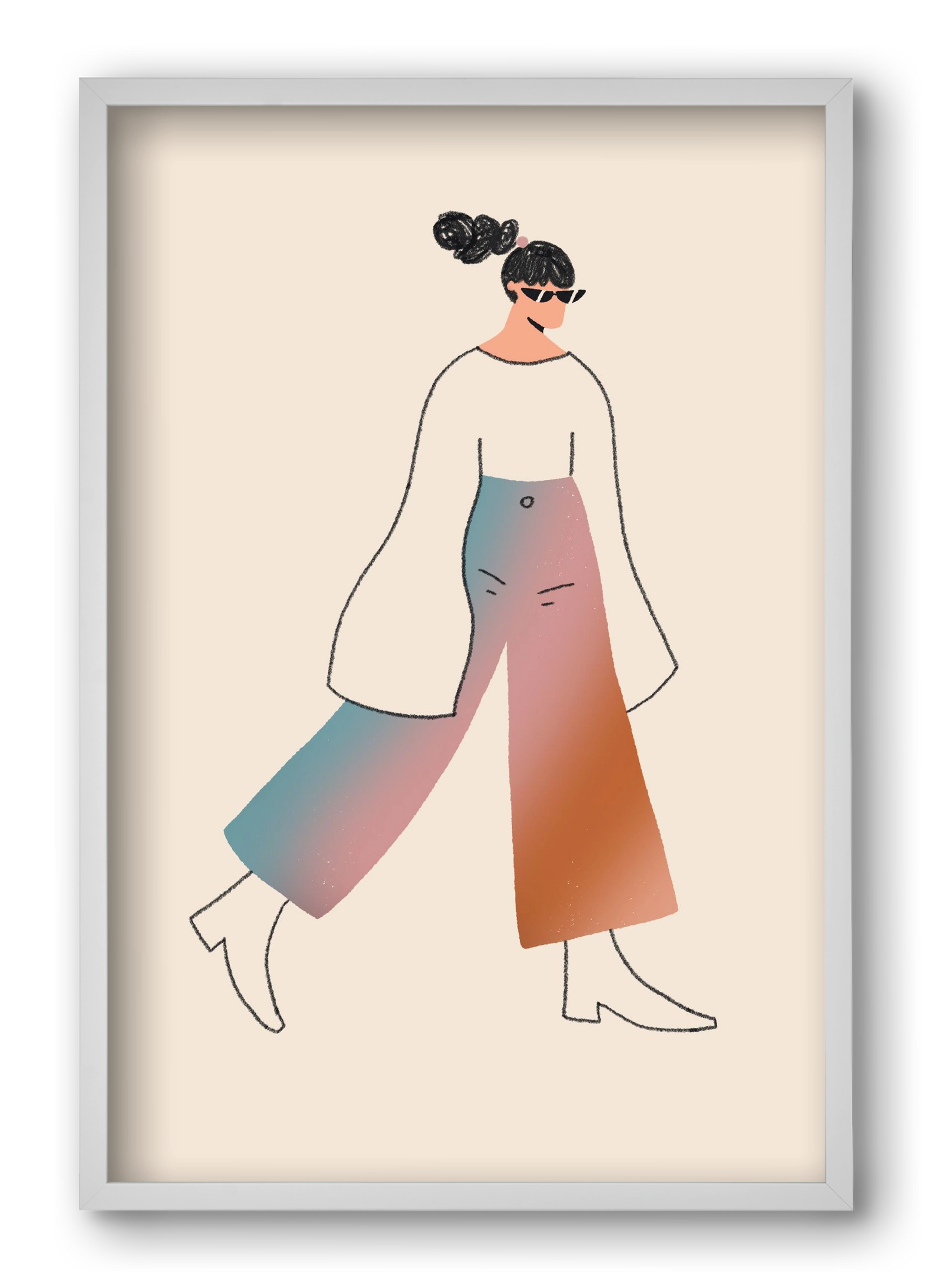 Be Bold, 40x60 cm (40x60 cm), Fehér keret