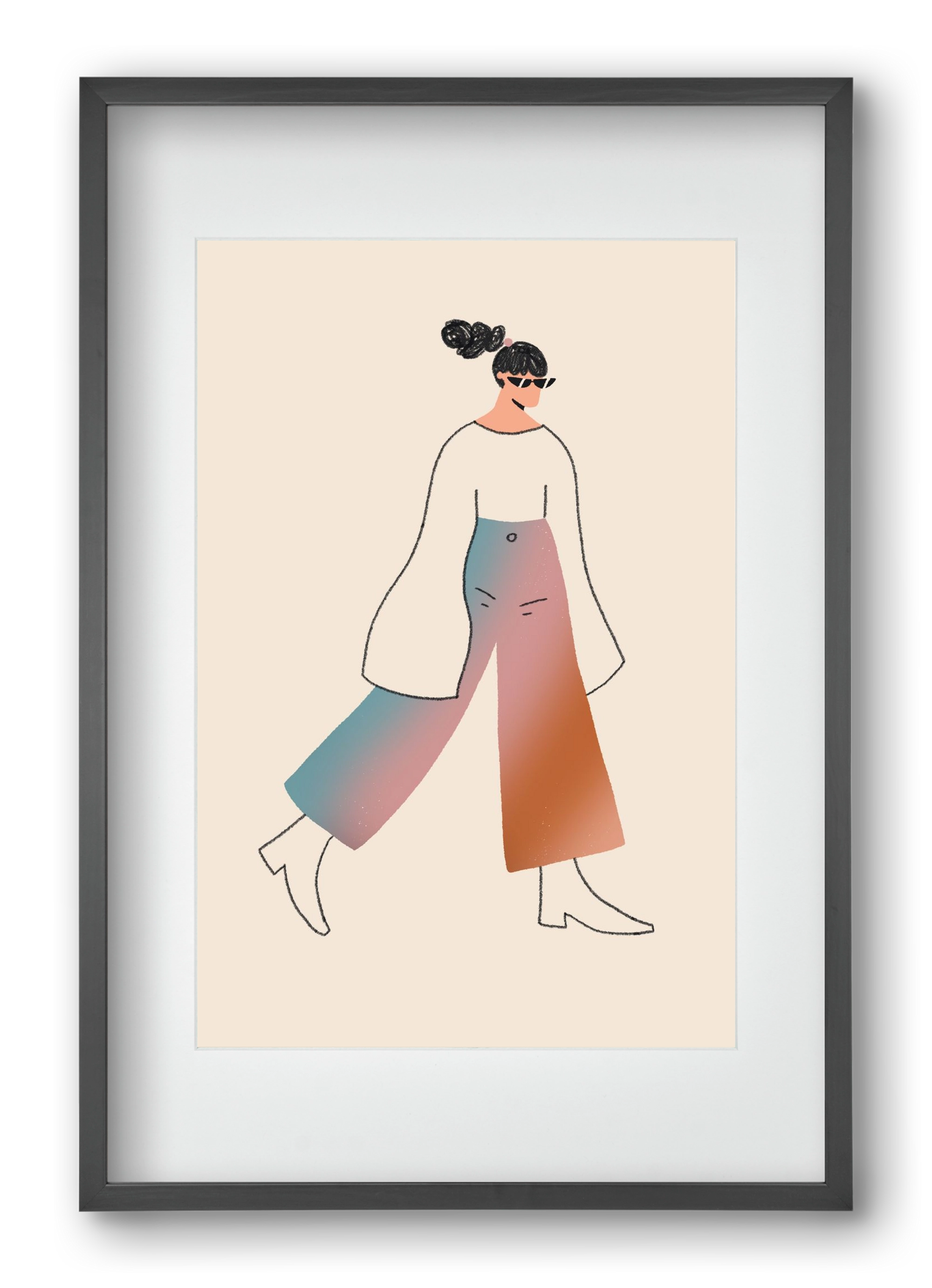 Be Bold, 40x60 cm (30x45 cm), Fekete keret, paszpartuval