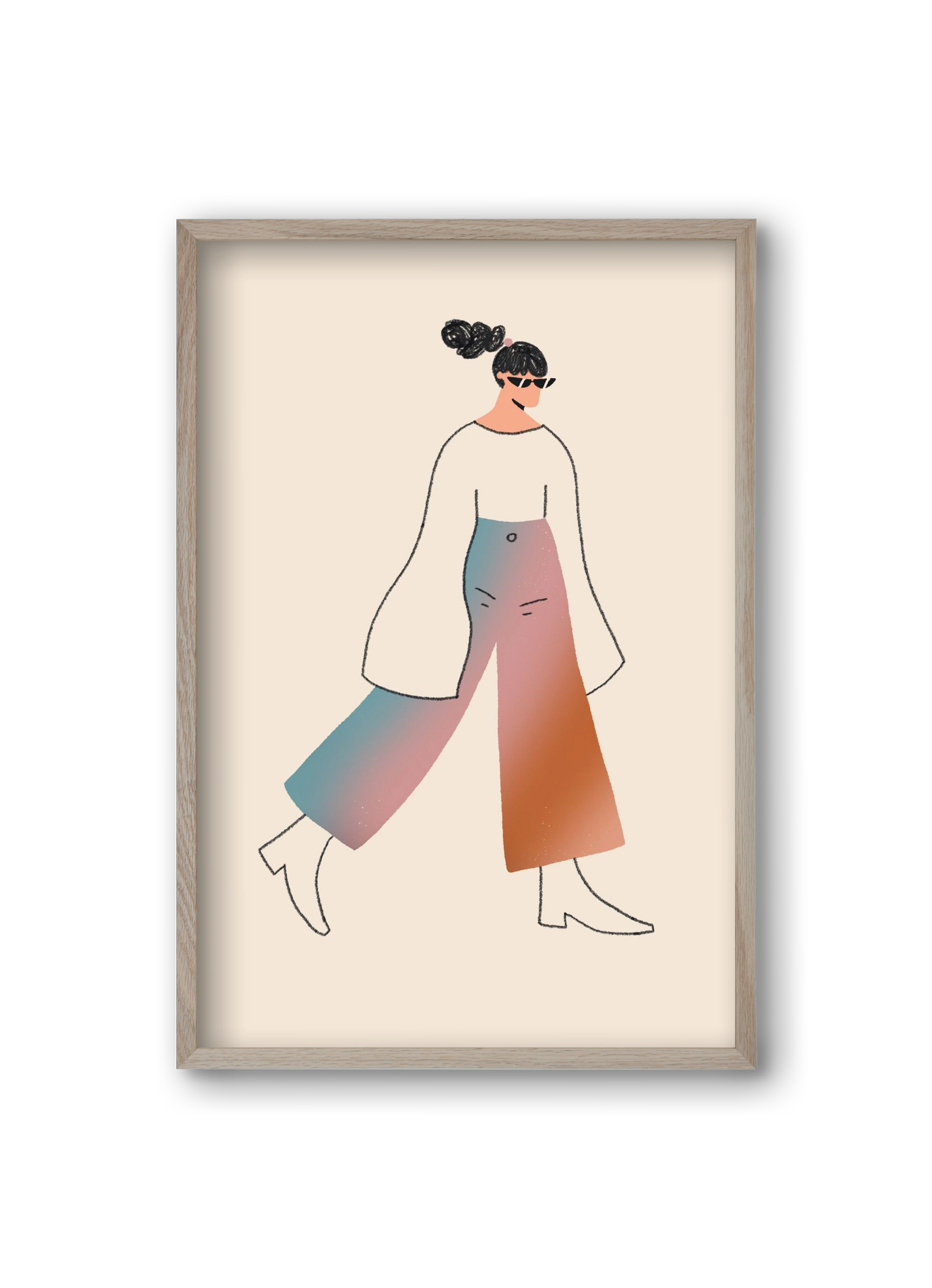 Be Bold, 20x30 cm (20x30 cm), Tölgy keret