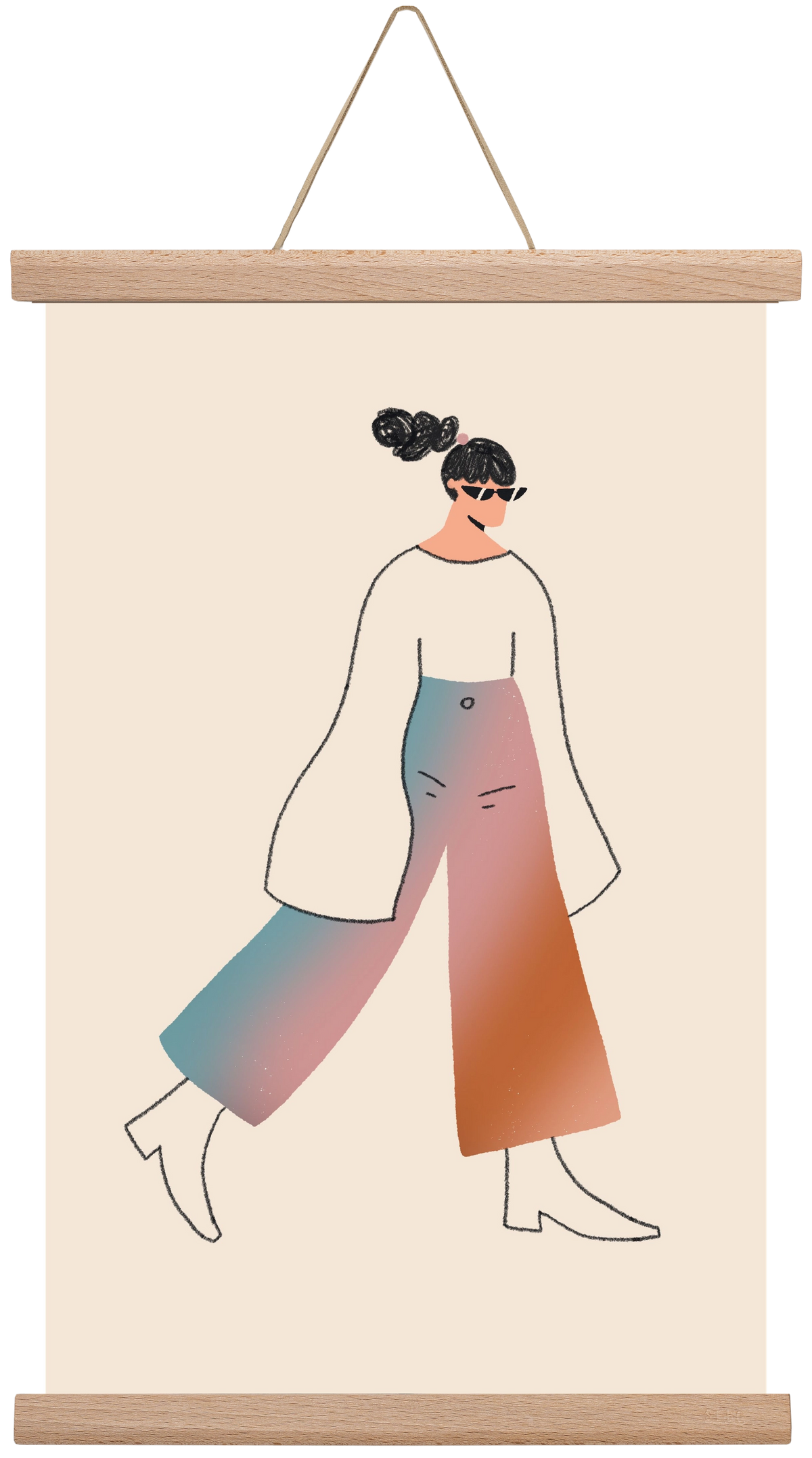 Be Bold, 30x45 cm (30x45 cm), Tölgy akasztó