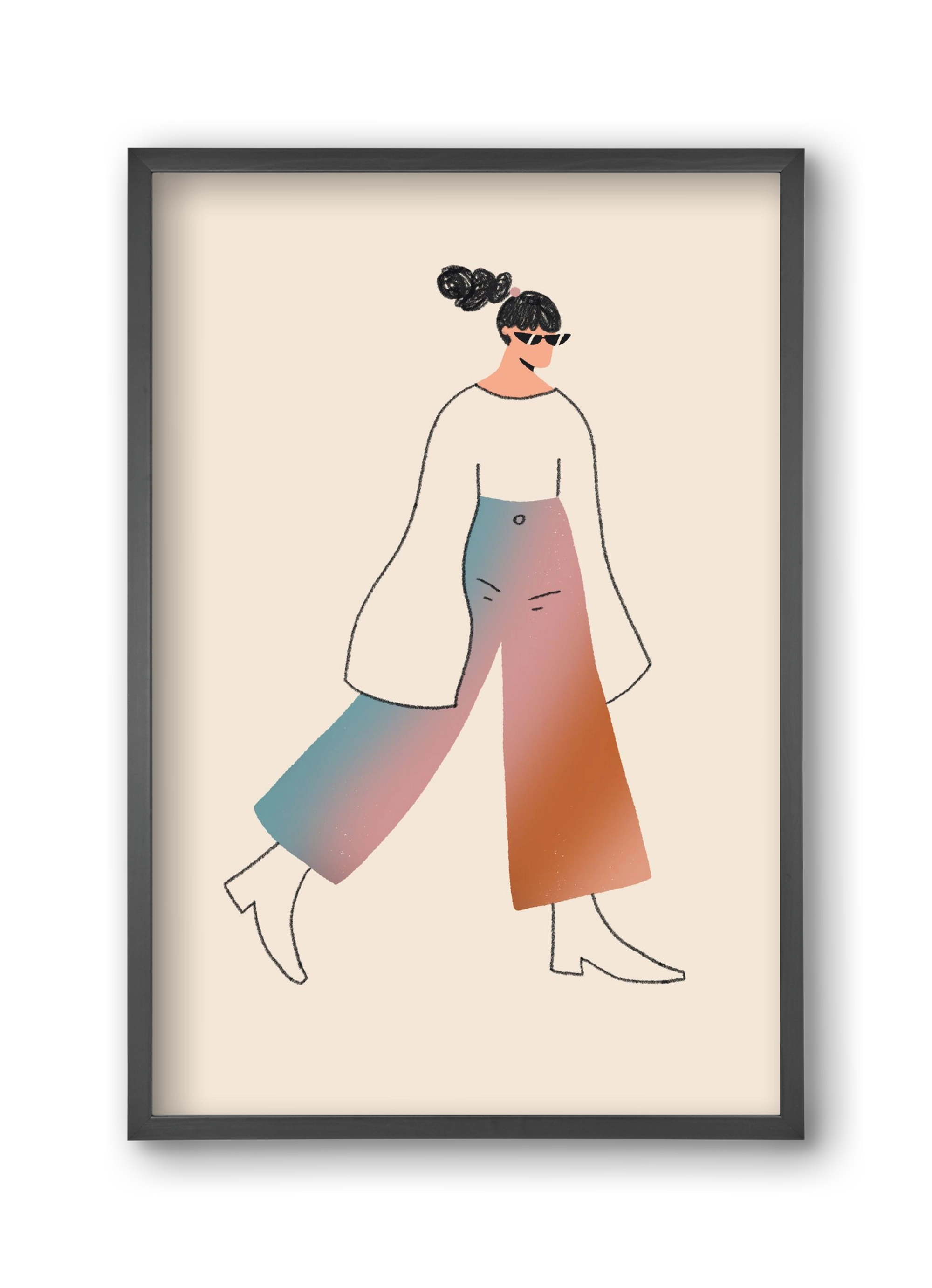 Be Bold, 30x45 cm (30x45 cm), Fekete keret