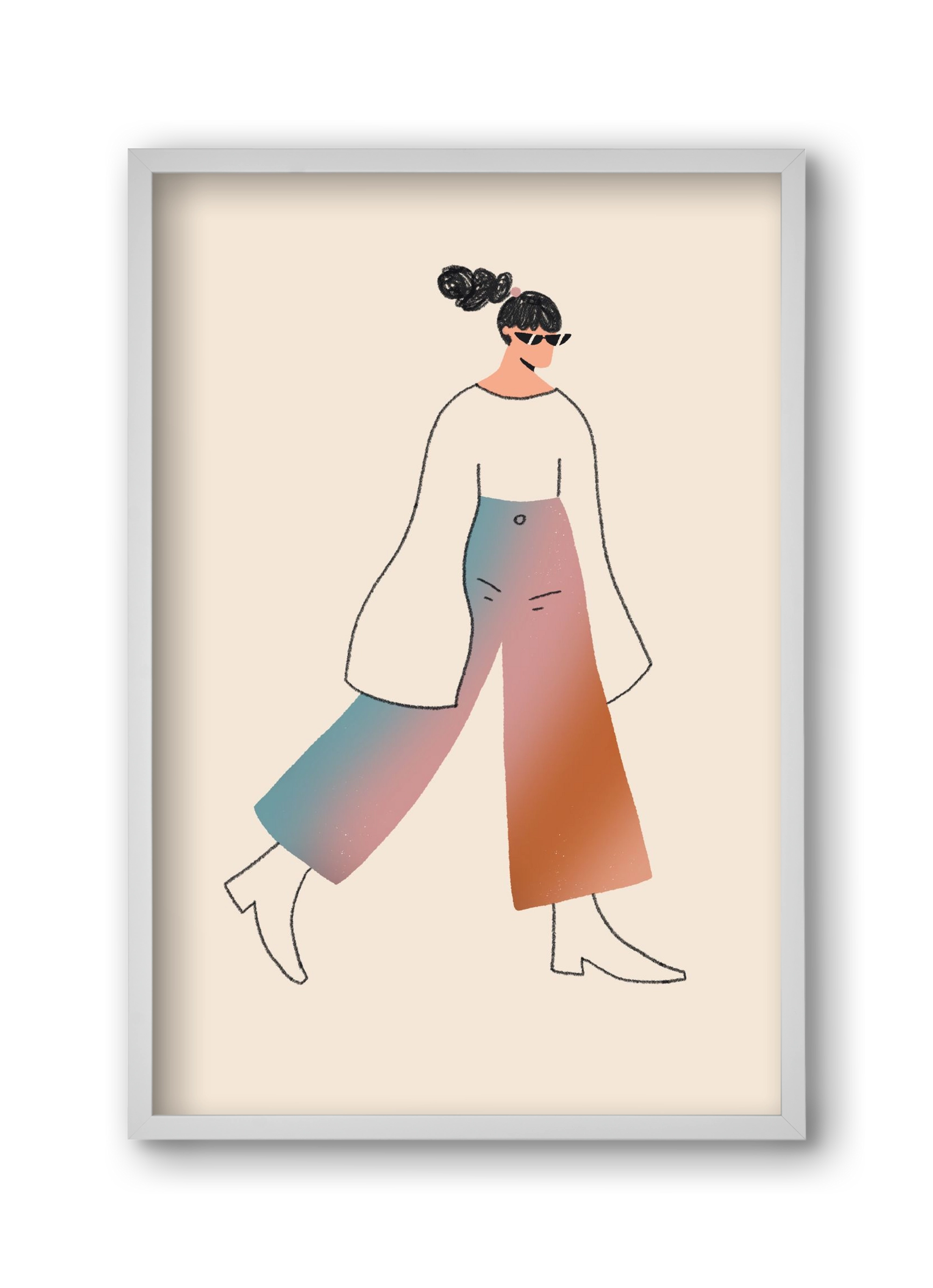 Be Bold, 30x45 cm (30x45 cm), Fehér keret