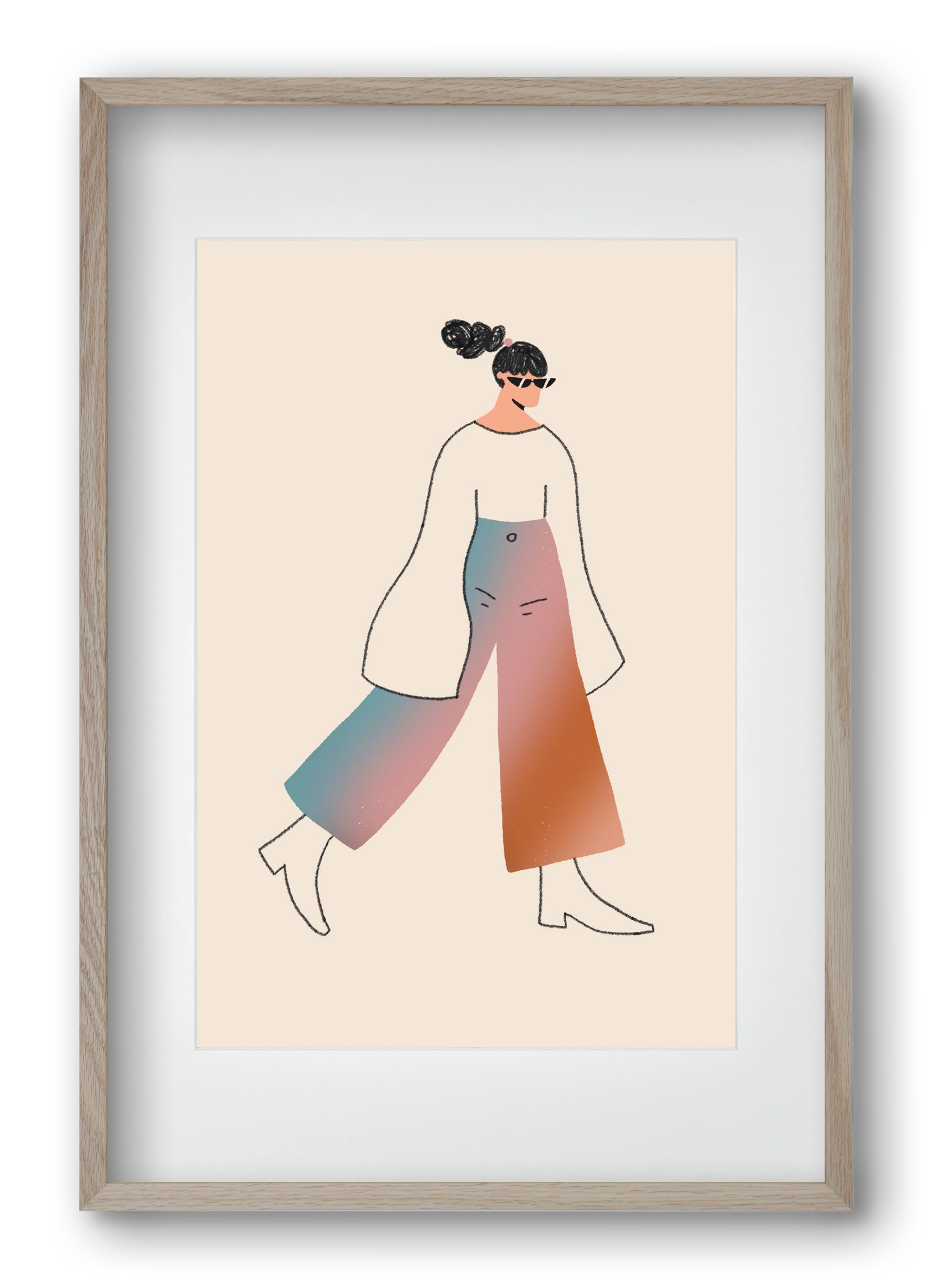 Be Bold, 40x60 cm (30x45 cm), Tölgy keret, paszpartuval