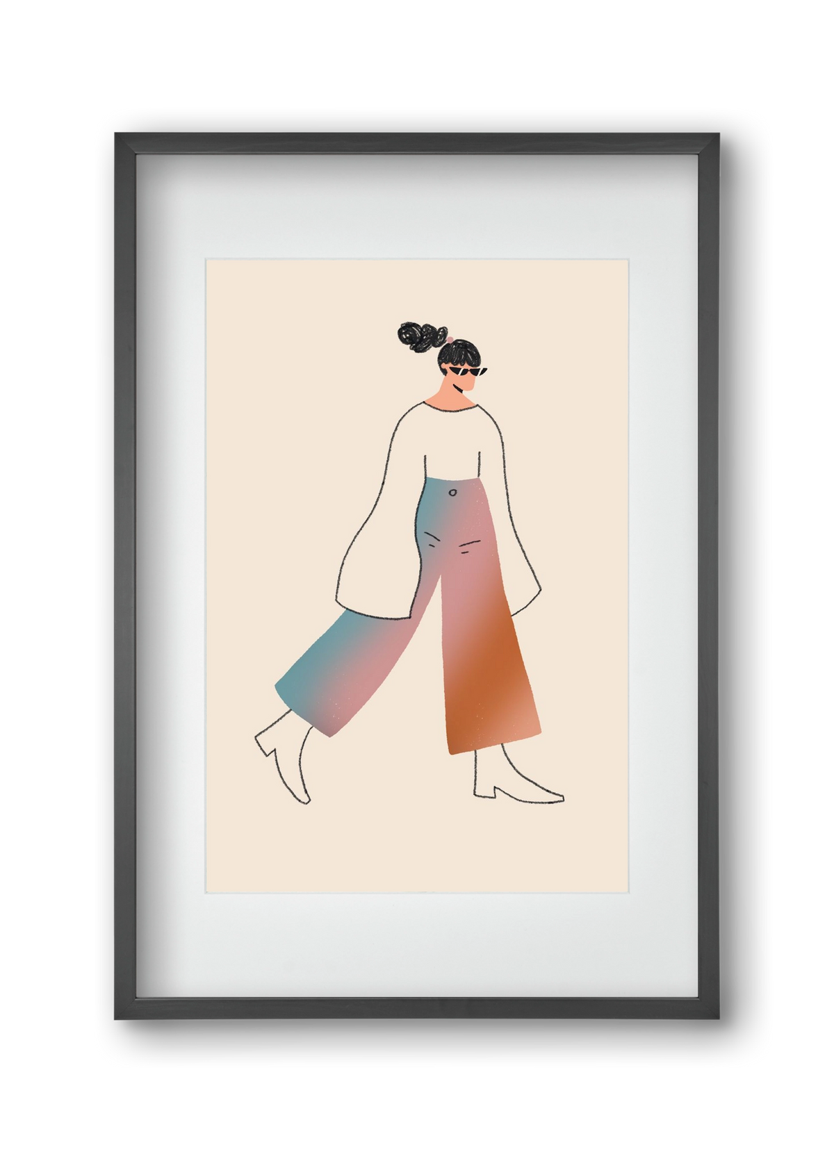 Be Bold, 30x45 cm (20x30 cm), Fekete keret, paszpartuval