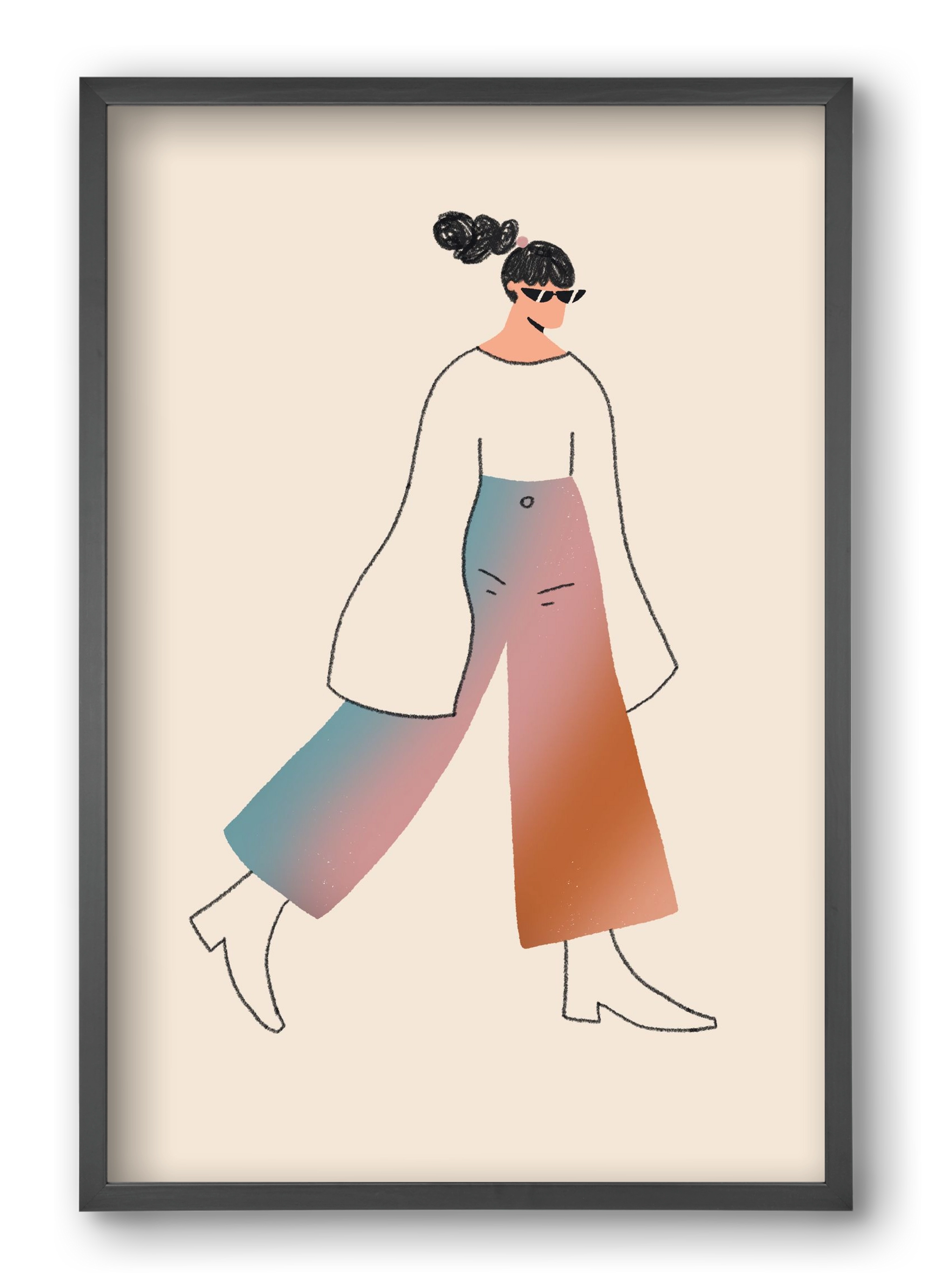 Be Bold, 40x60 cm (40x60 cm), Fekete keret