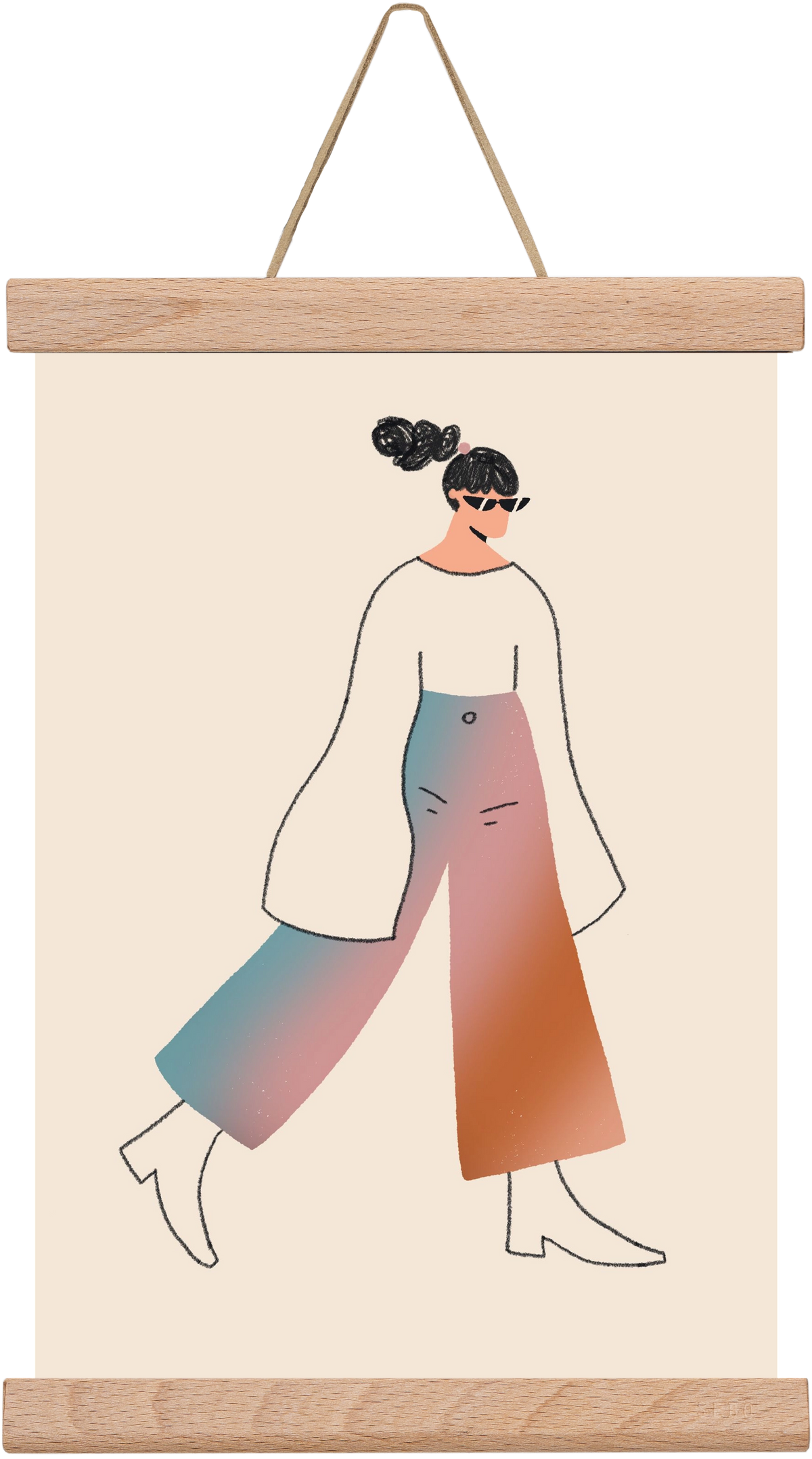 Be Bold, 20x30 cm (20x30 cm), Tölgy akasztó