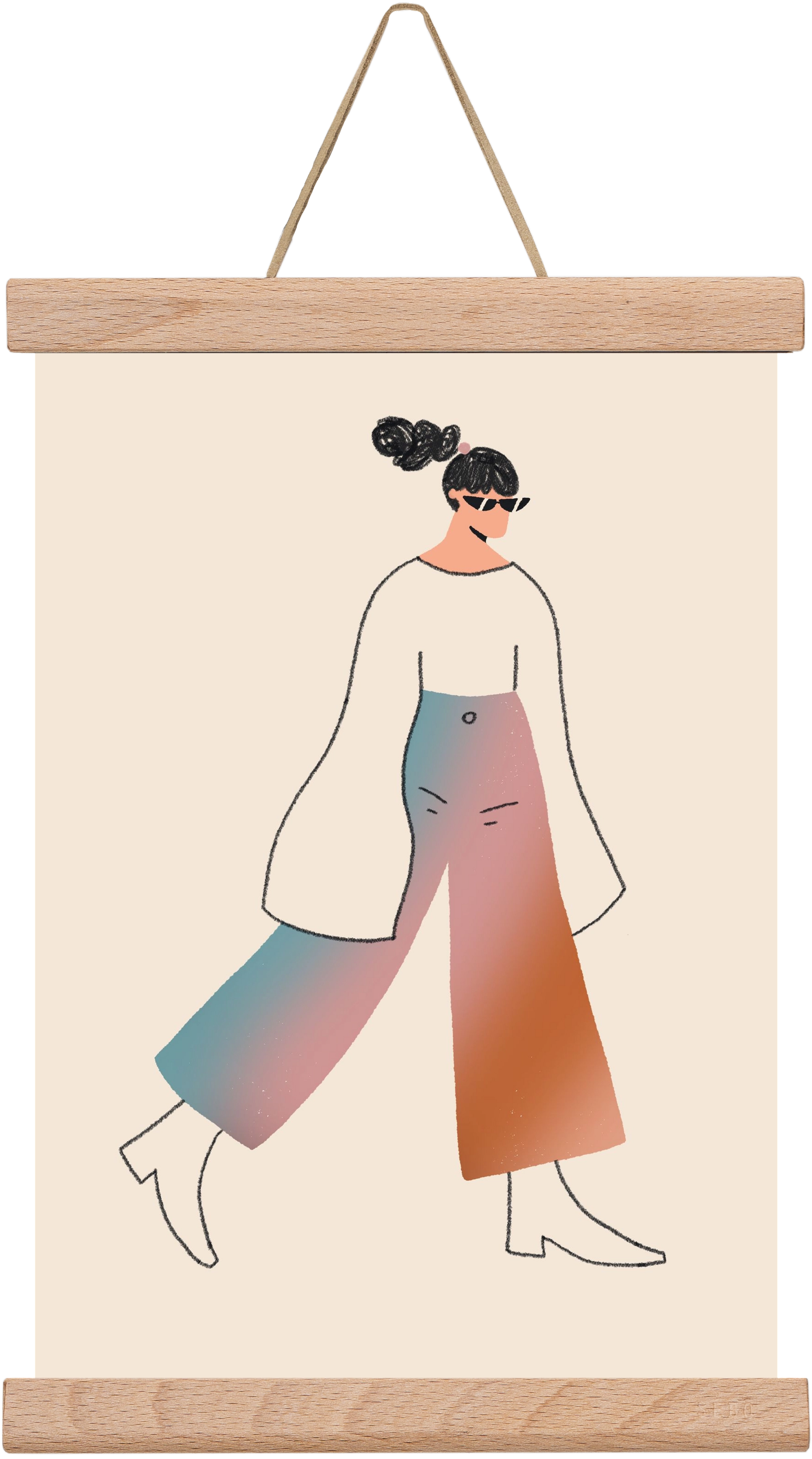 Be Bold, 20x30 cm (20x30 cm), Tölgy akasztó