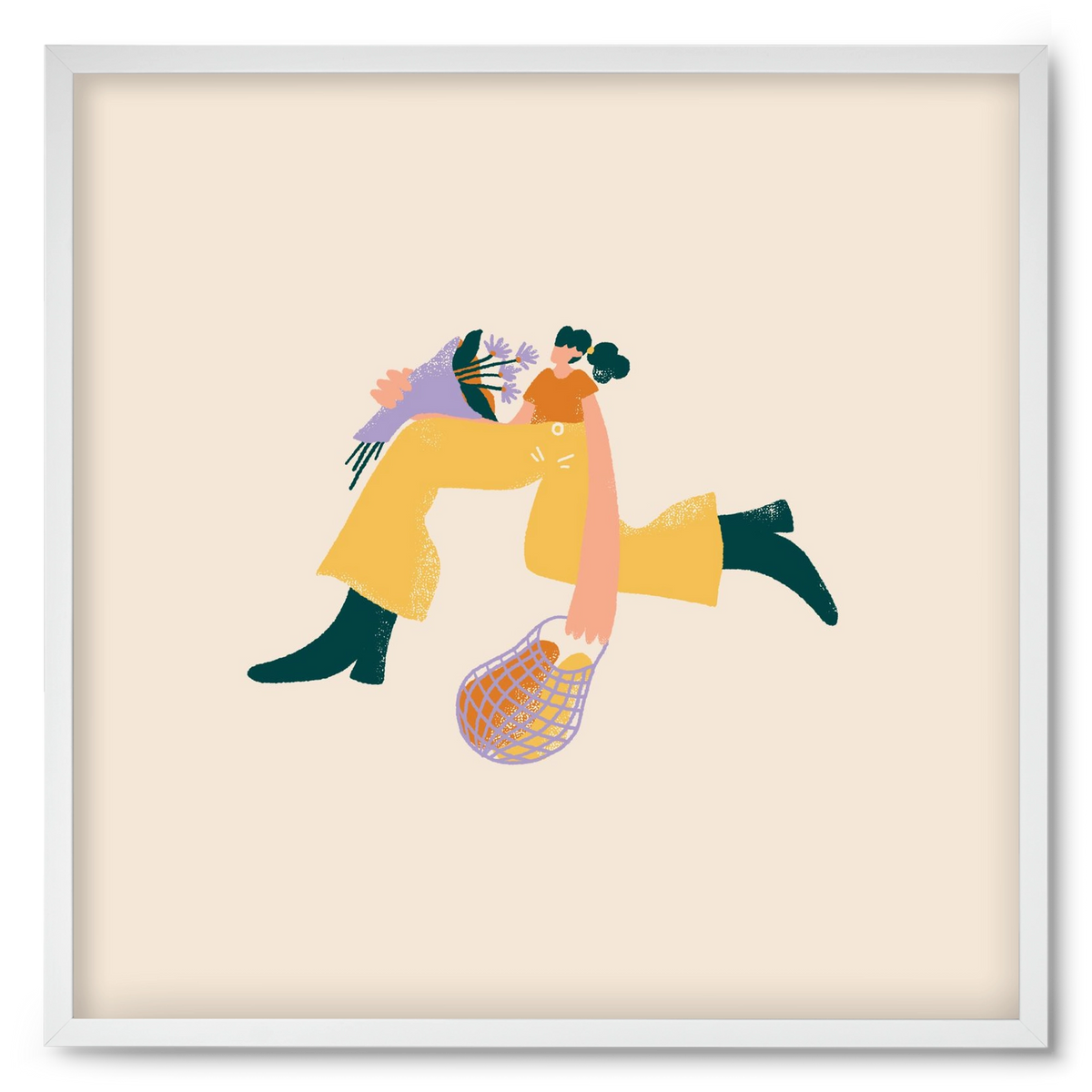 To Do List, 50x50 cm (50x50 cm), Fehér keret