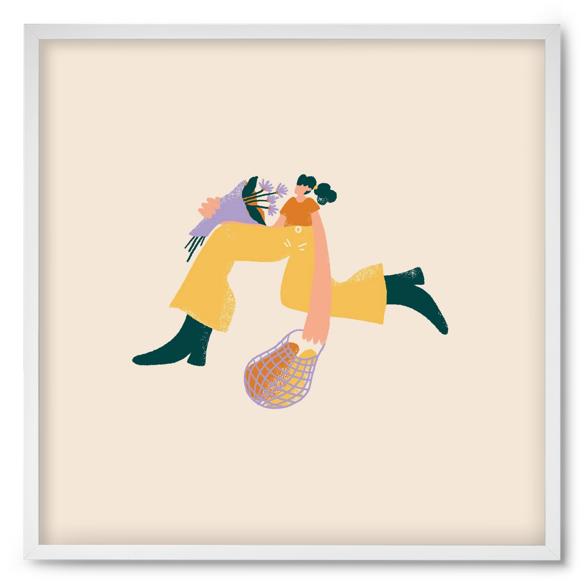 To Do List, 50x50 cm (50x50 cm), Fehér keret