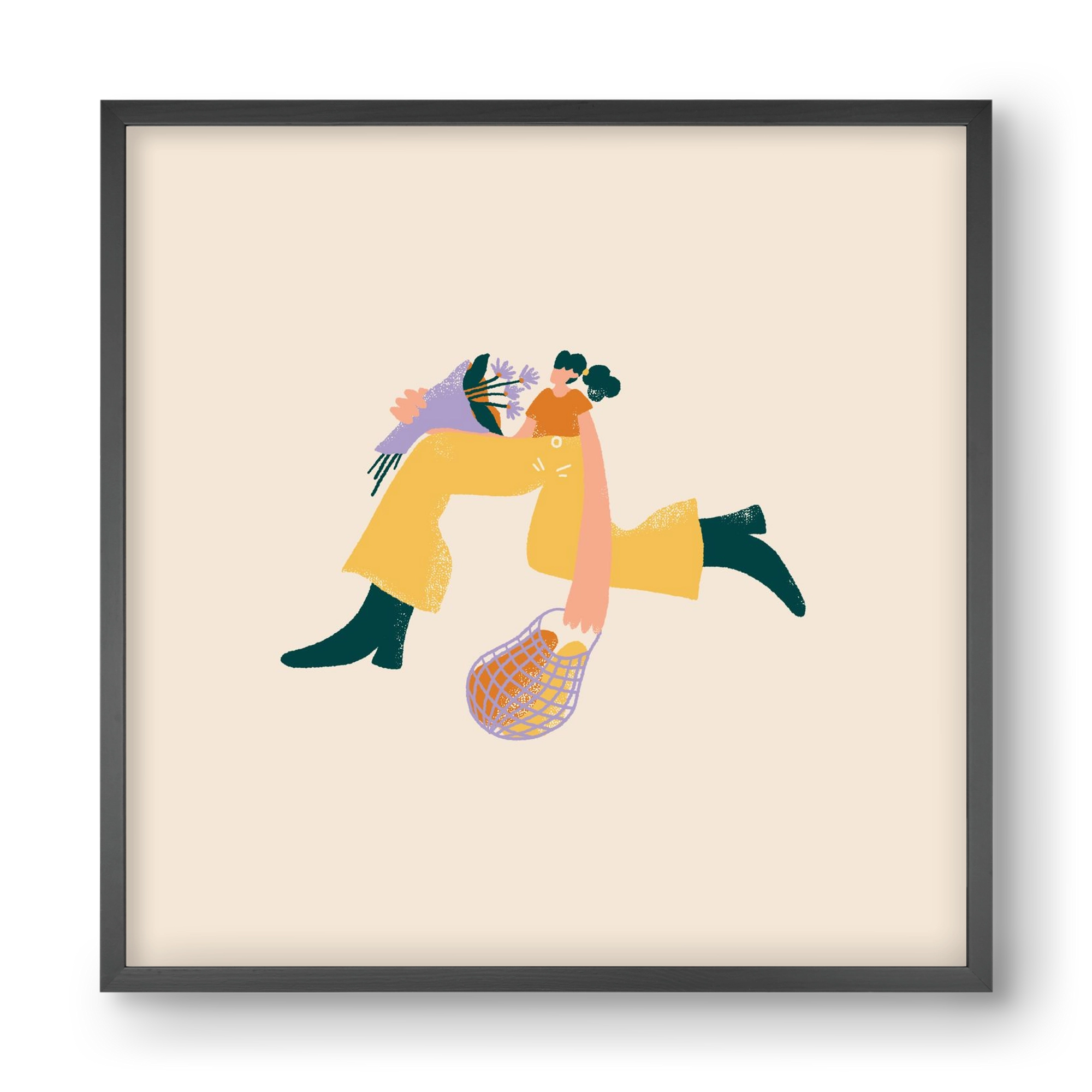 To Do List, 40x40 cm (40x40 cm), Fekete keret