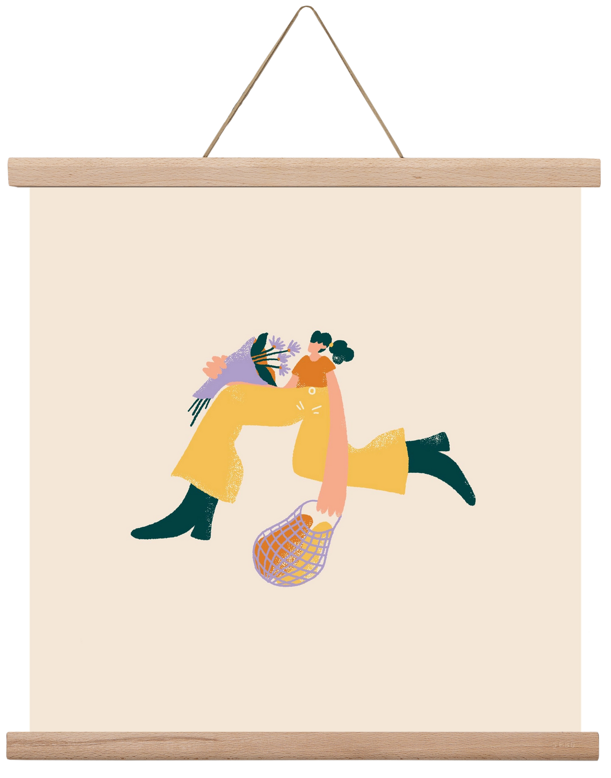 To Do List, 40x40 cm (40x40 cm), Tölgy akasztó