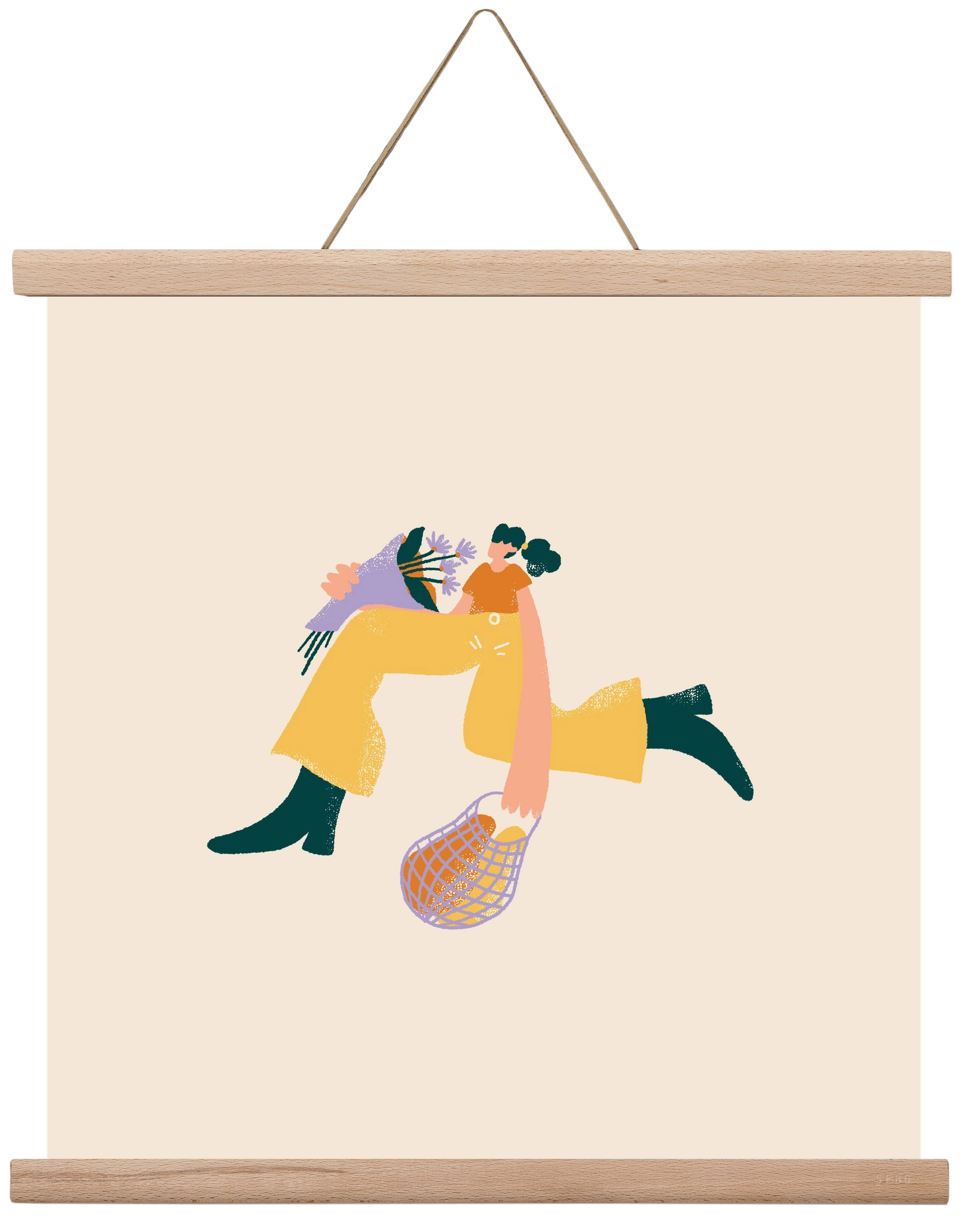 To Do List, 40x40 cm (40x40 cm), Tölgy akasztó