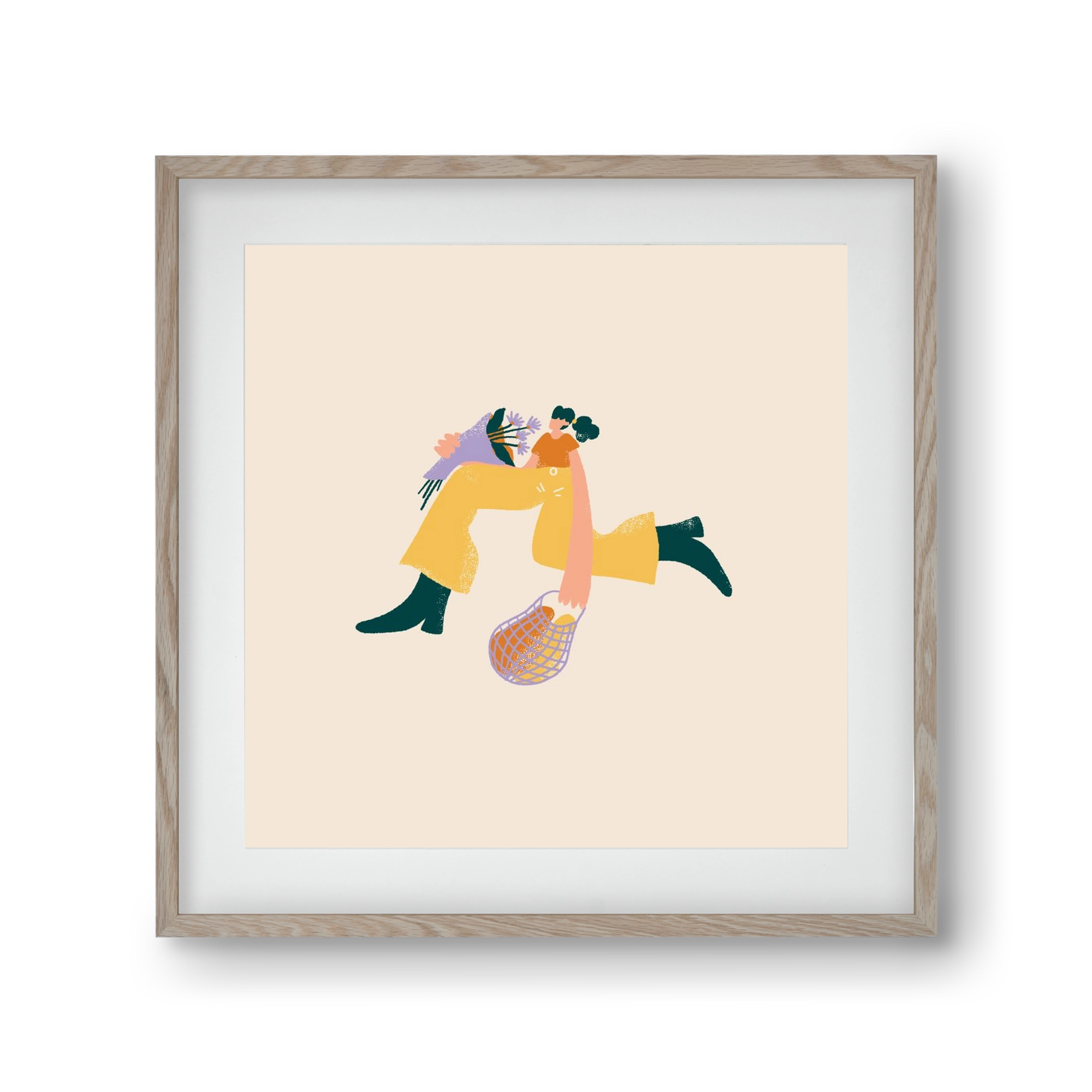 To Do List, 30x30 cm (20x20 cm), Tölgy keret, paszpartuval