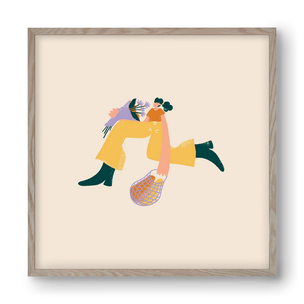 To Do List, 40x40 cm (40x40 cm), Tölgy keret