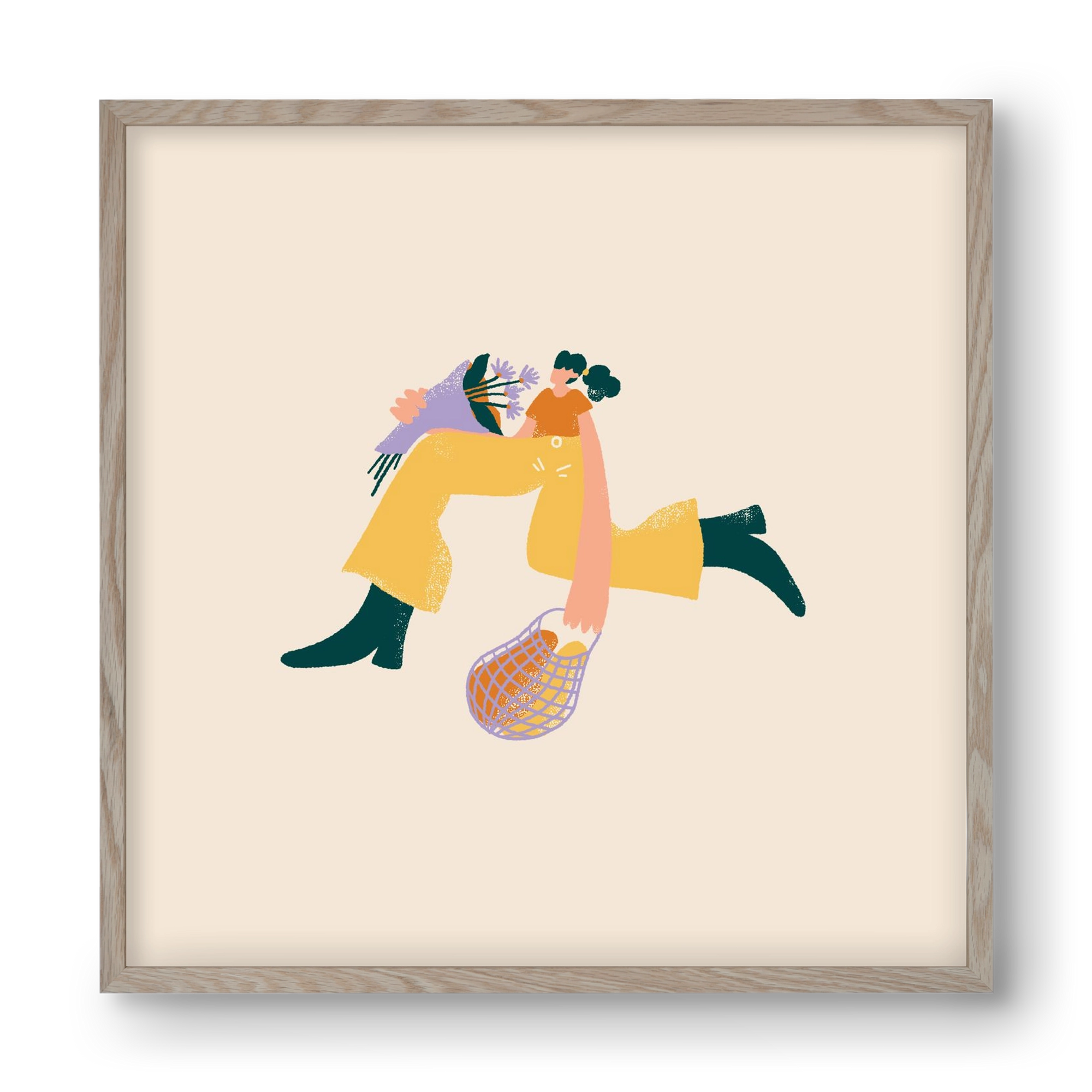 To Do List, 40x40 cm (40x40 cm), Tölgy keret