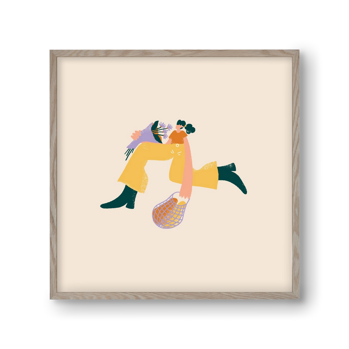 To Do List, 30x30 cm (30x30 cm), Tölgy keret