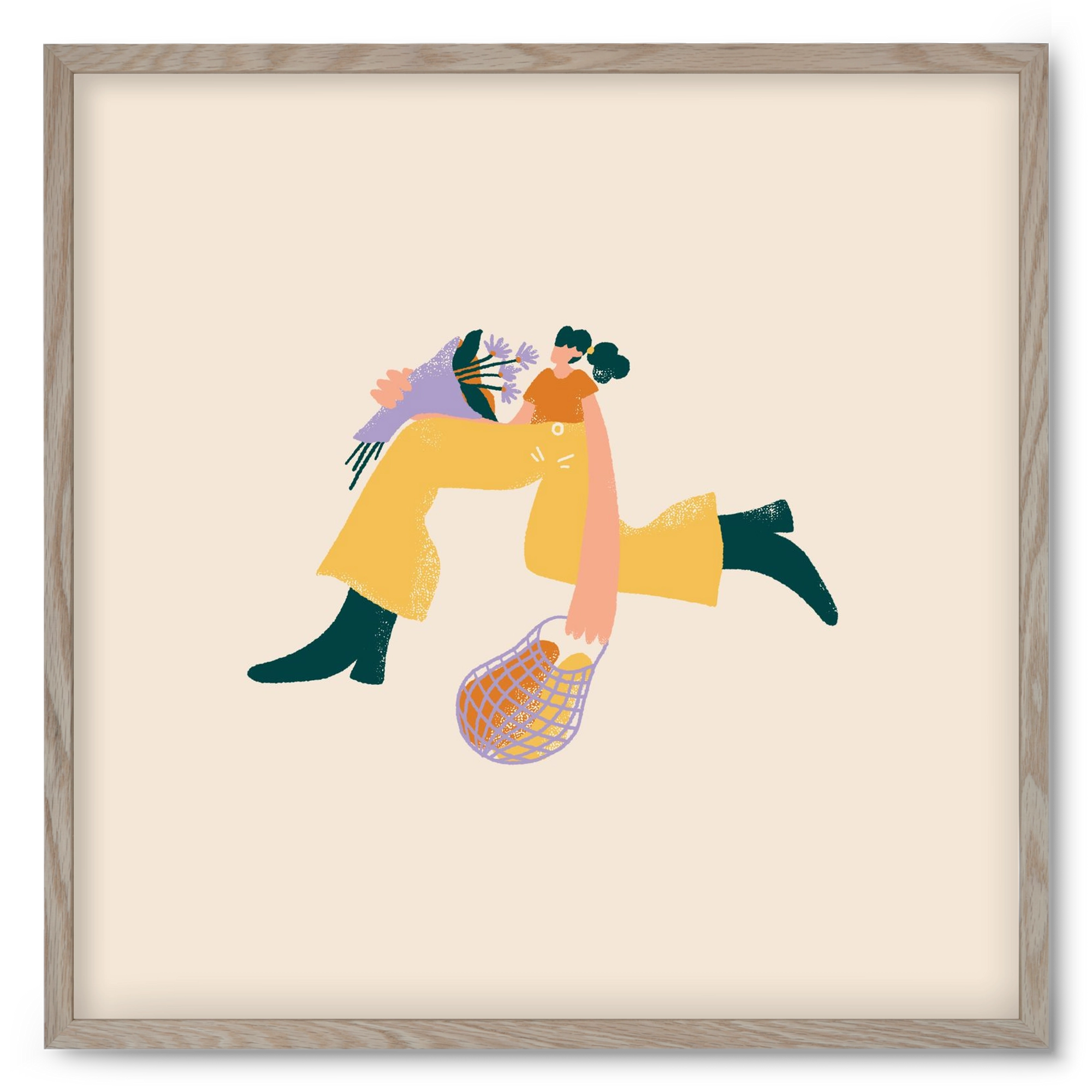 To Do List, 50x50 cm (50x50 cm), Tölgy keret