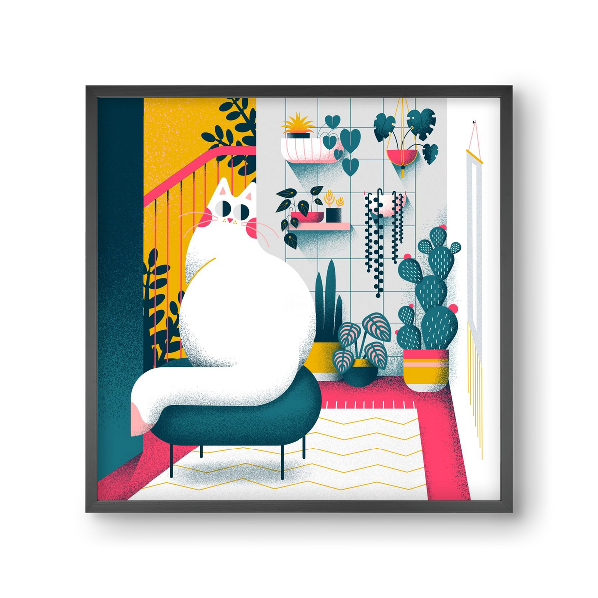 Plantmom, 30x30 cm (30x30 cm), Fekete keret