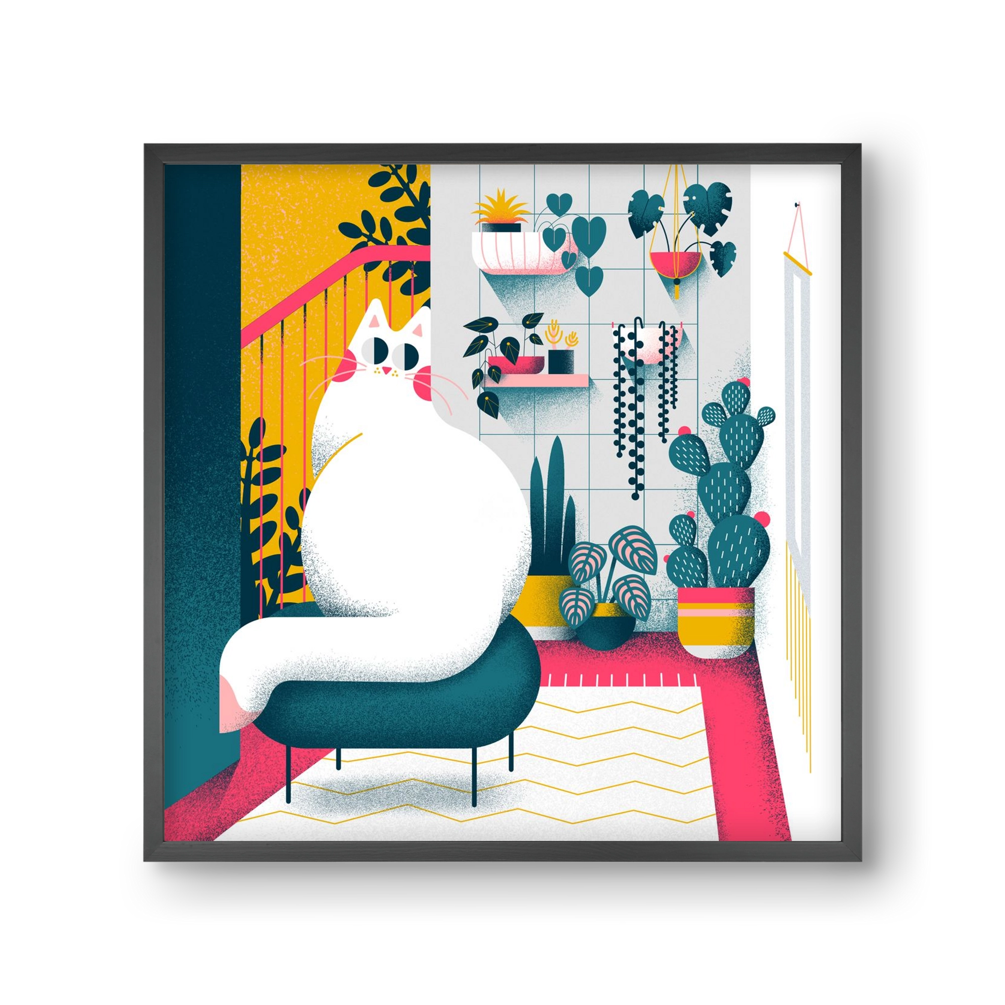 Plantmom, 30x30 cm (30x30 cm), Fekete keret