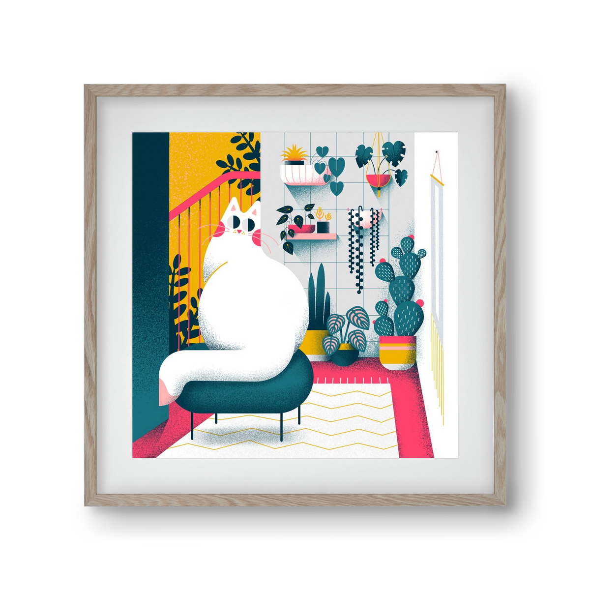 Plantmom, 30x30 cm (20x20 cm), Tölgy keret, paszpartuval