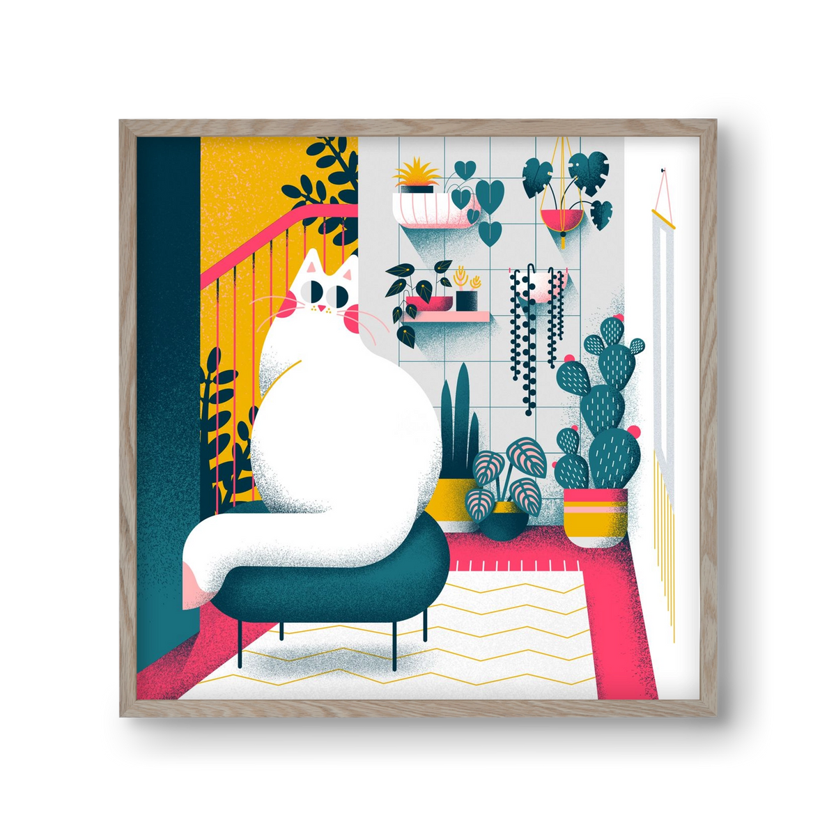 Plantmom, 30x30 cm (30x30 cm), Tölgy keret