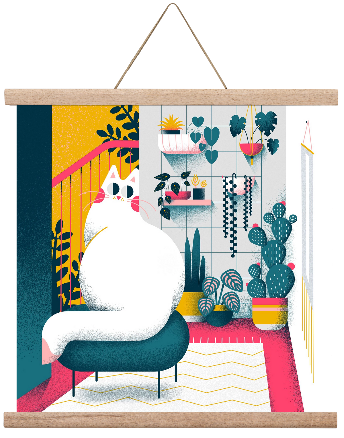 Plantmom, 40x40 cm (40x40 cm), Tölgy akasztó