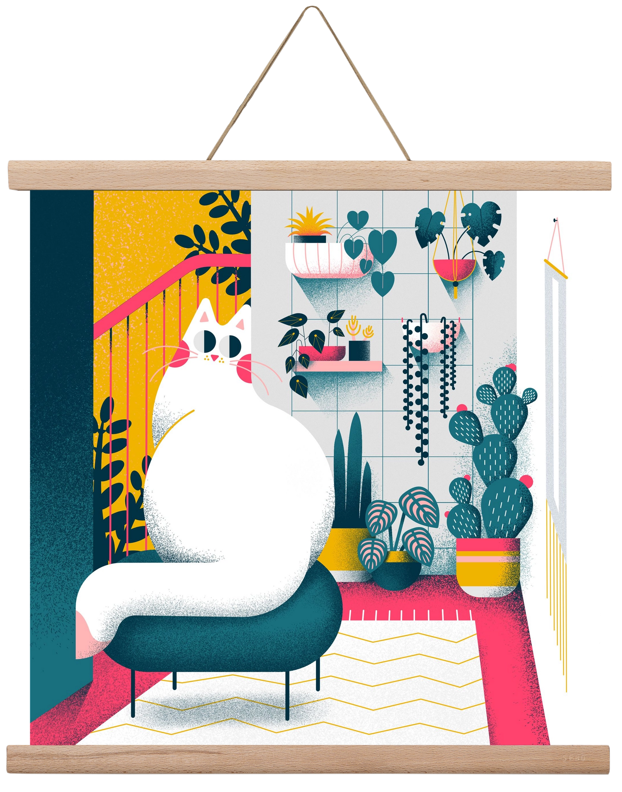 Plantmom, 40x40 cm (40x40 cm), Tölgy akasztó