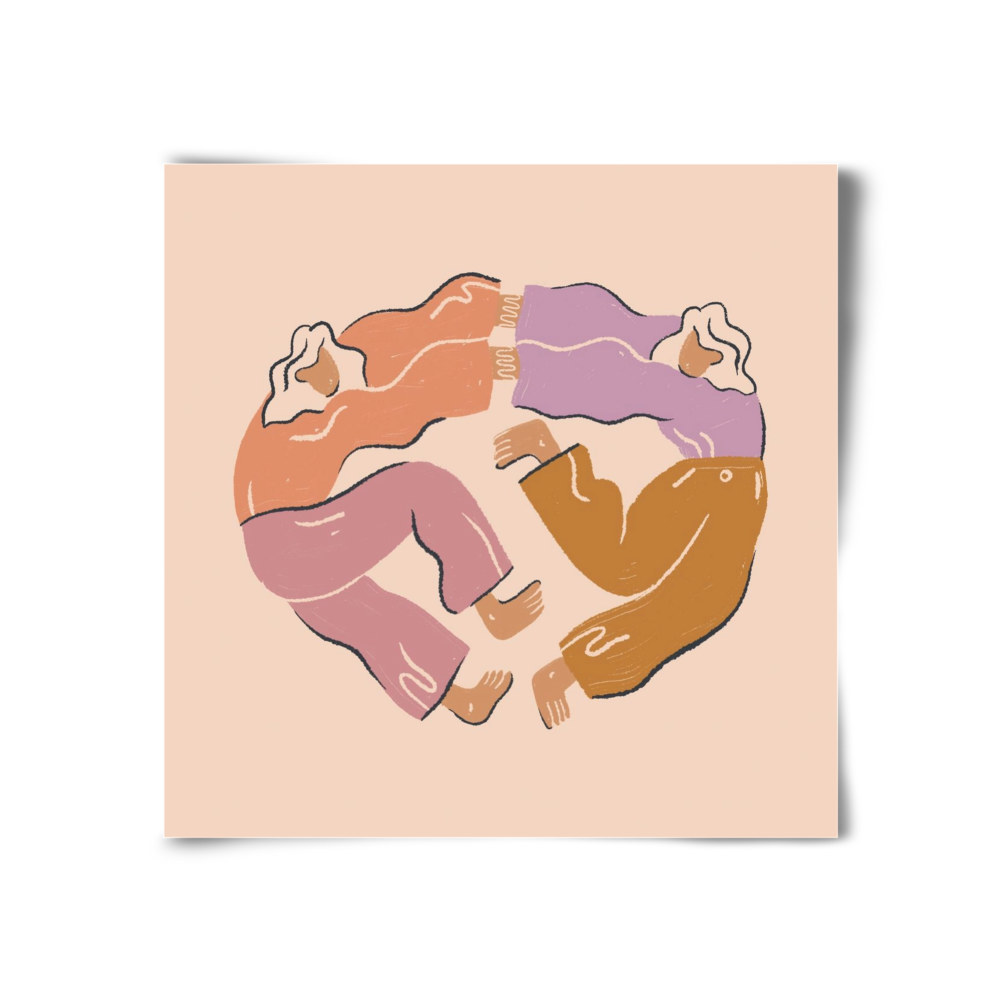 Dancing Together, 30x30 cm, Keret nélkül