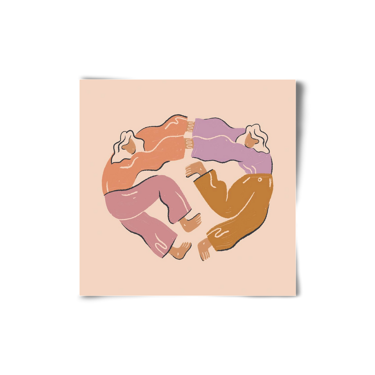 Dancing Together, 20x20 cm, Keret nélkül