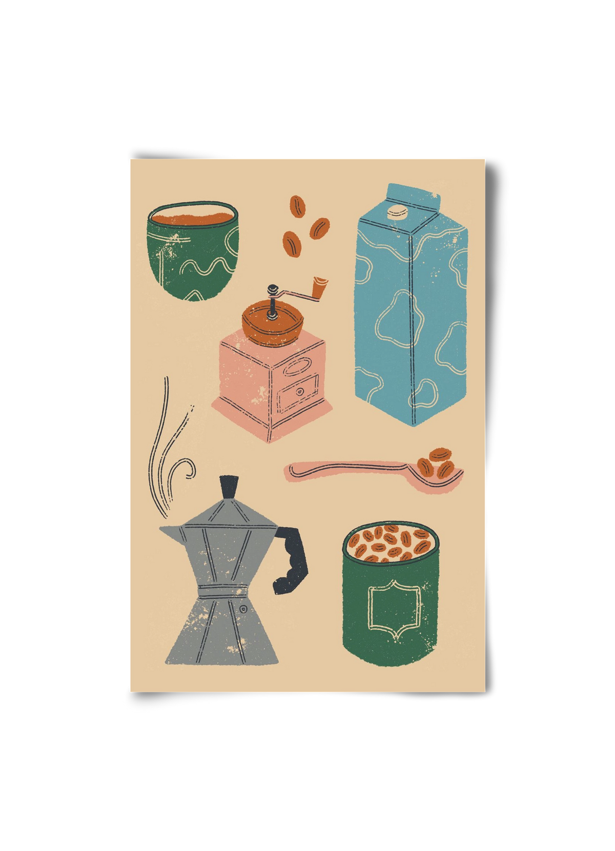 Coffee Essentials, 20x30 cm, Keret nélkül