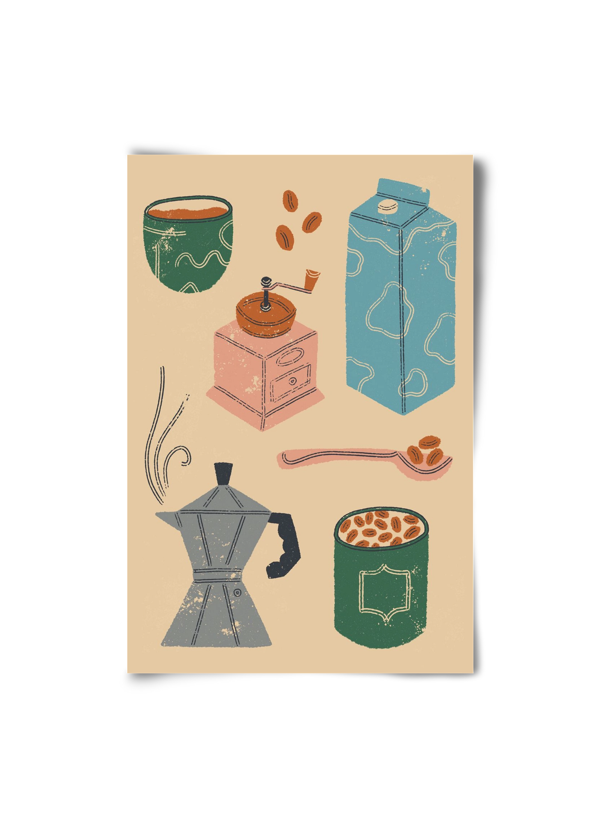 Coffee Essentials, 20x30 cm, Keret nélkül