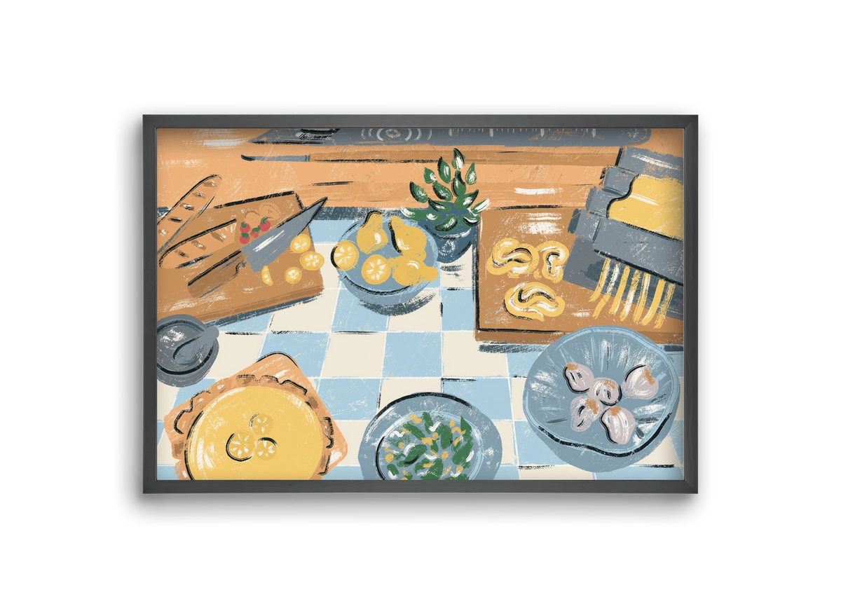 Kitchen Stillife, 30x20 cm (30x20 cm), Fekete keret