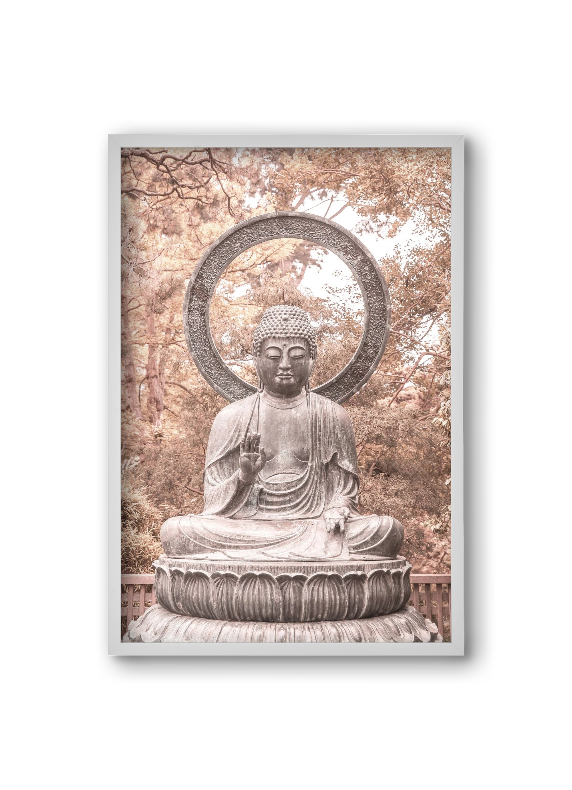 Buda, 20x30 cm (20x30 cm), Fehér keret