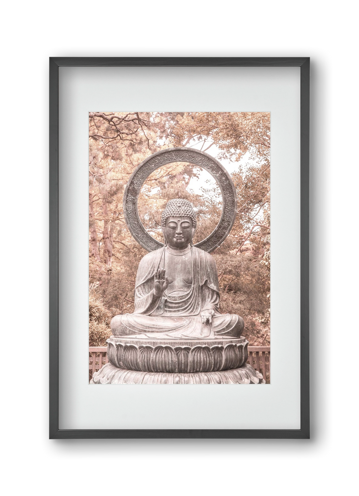 Buda, 30x45 cm (20x30 cm), Fekete keret, paszpartuval