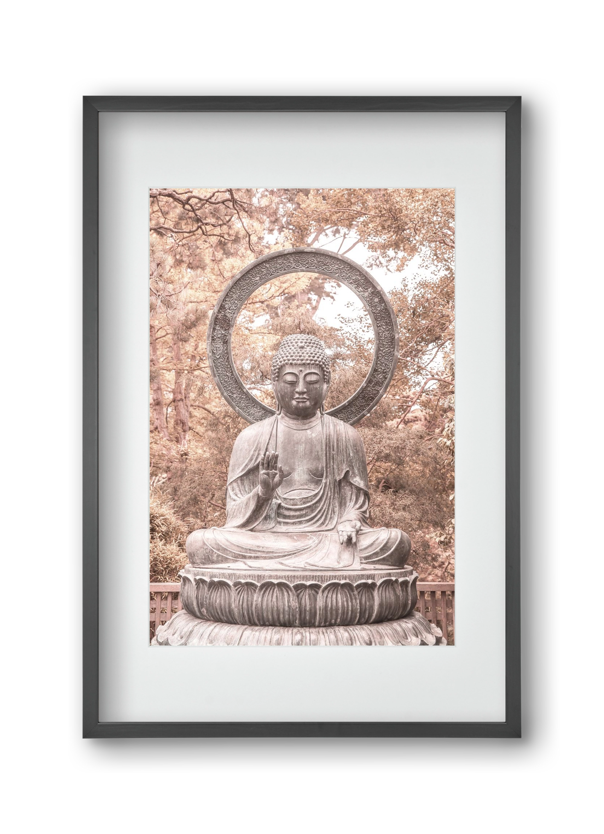 Buda, 30x45 cm (20x30 cm), Fekete keret, paszpartuval