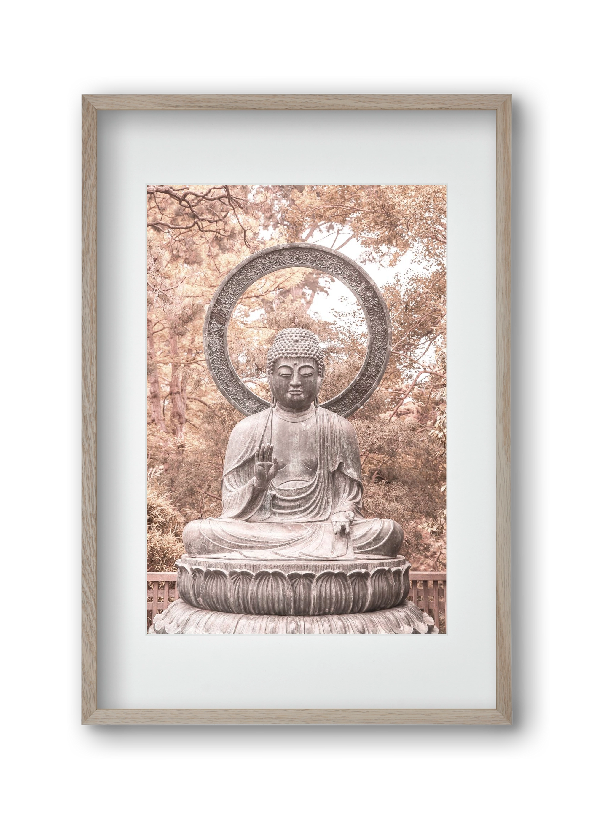 Buda, 30x45 cm (20x30 cm), Tölgy keret, paszpartuval