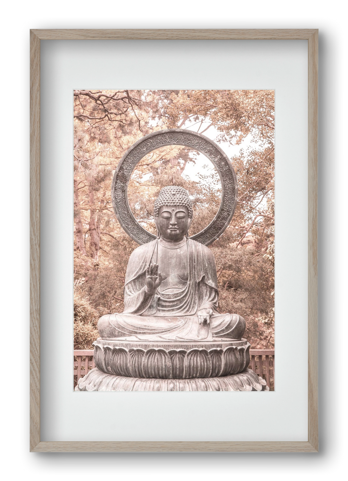 Buda, 40x60 cm (30x45 cm), Tölgy keret, paszpartuval